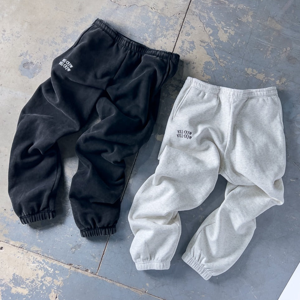 HEAVYWEIGHT LUX SIMPLE SWEATPANTS - BLACK