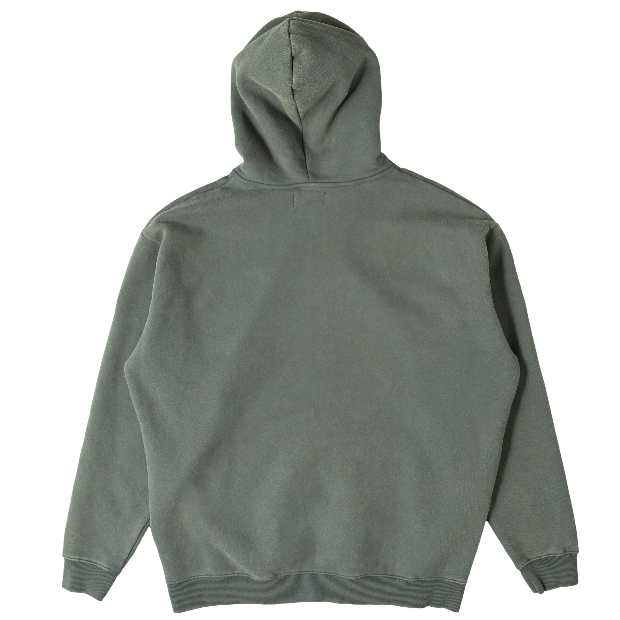 OVERSIZED LUX KILL CREW ZIP UP - GUNMETAL / WHITE