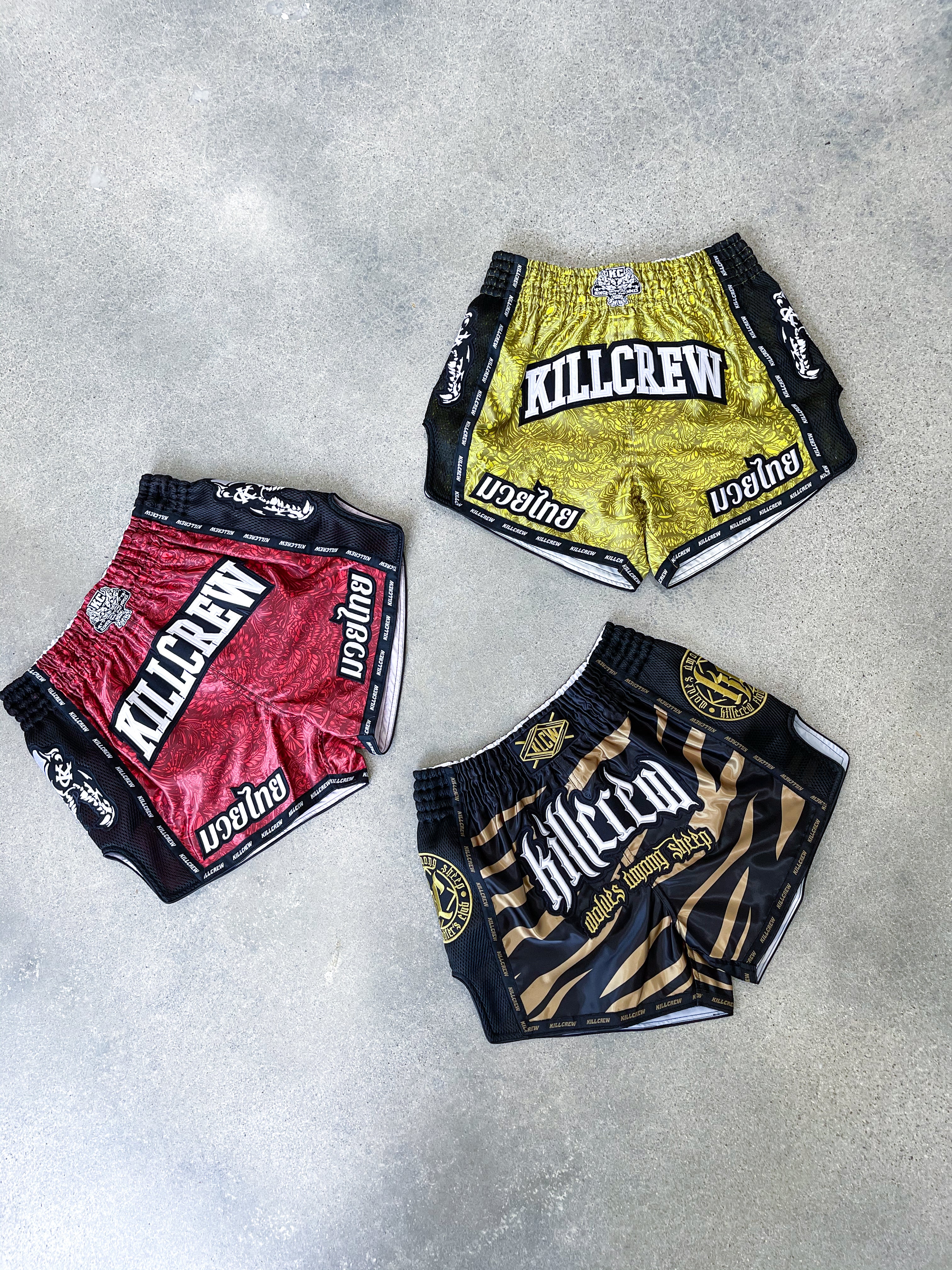 MUAY THAI FIGHT SHORTS - GOLD