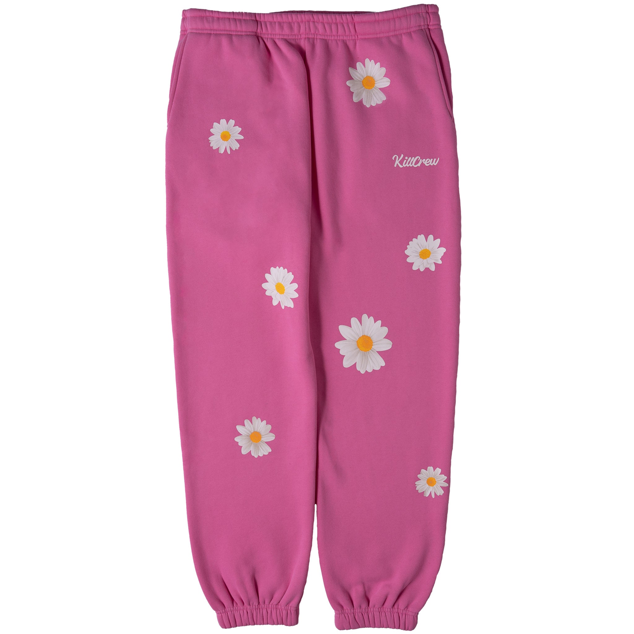 OVERSIZED LUX DAISY SWEATPANTS - PINK