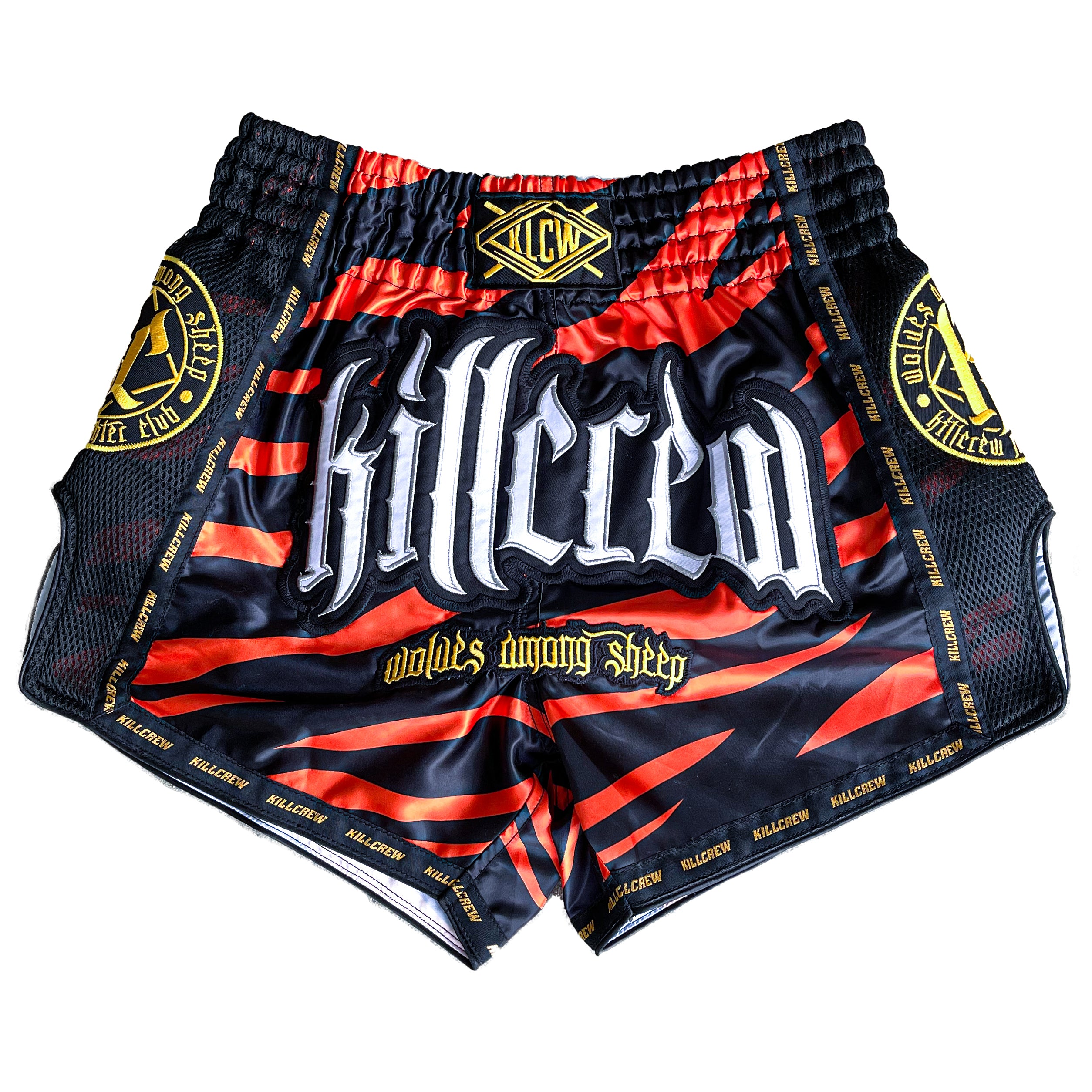 MUAY THAI FIGHT SHORTS -  TIGER ORANGE