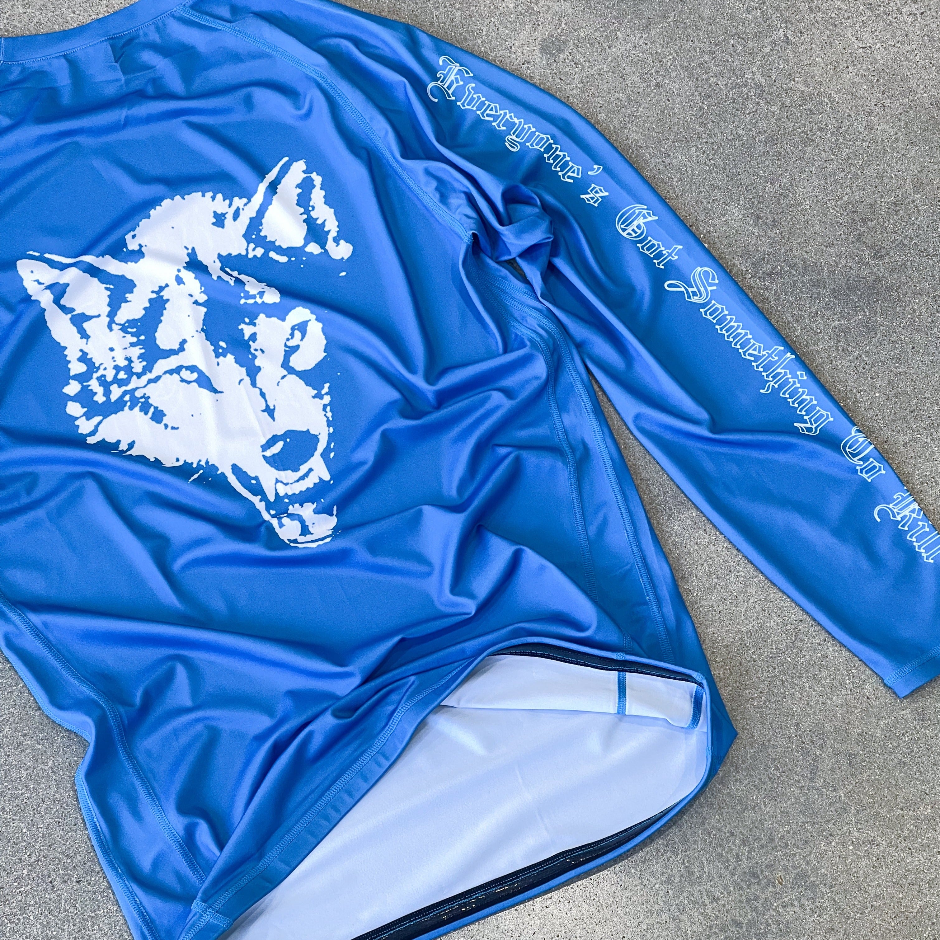 LONE WOLF RASH GUARD - BLUE