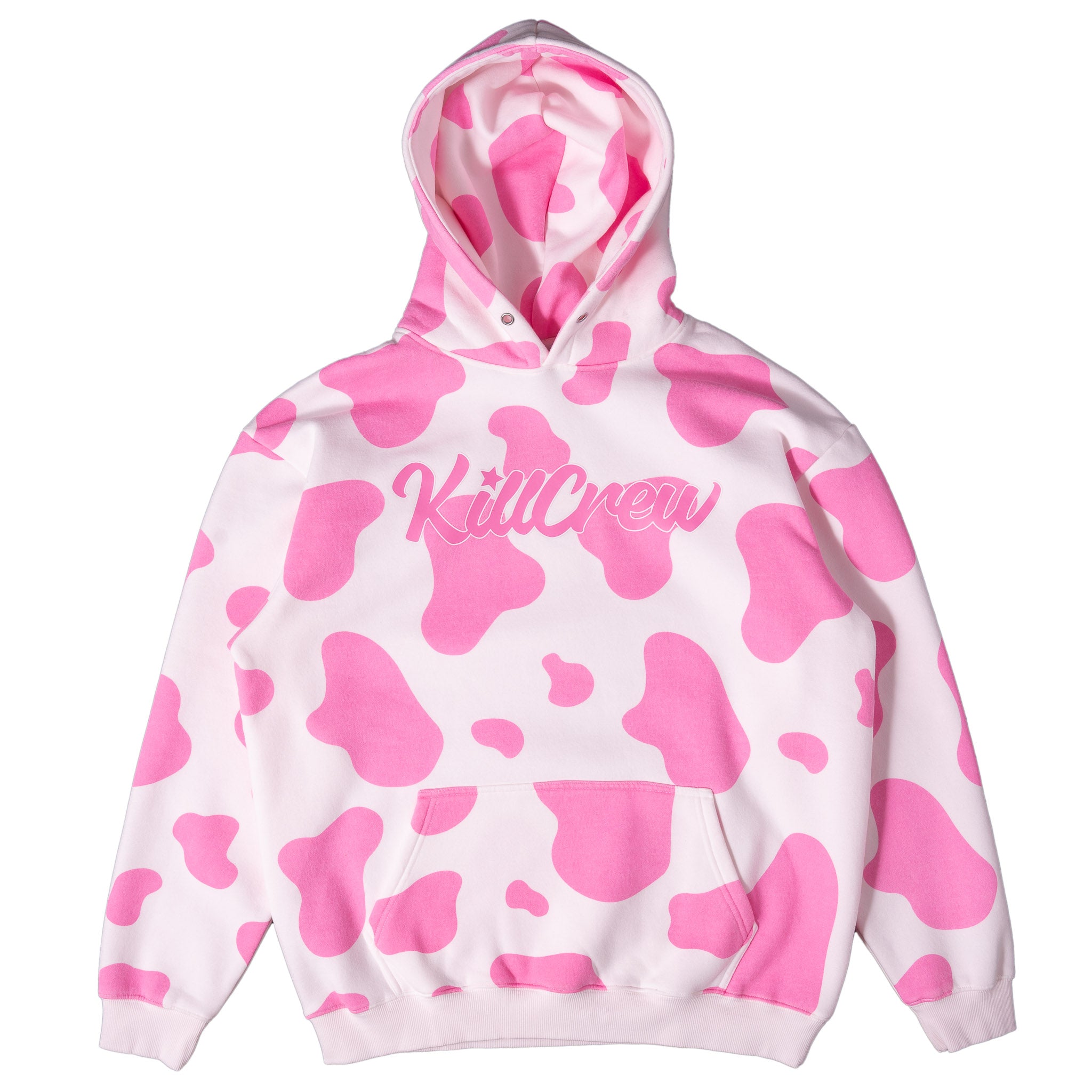 OVERSIZED LUX MOO MOO HOODIE - PINK