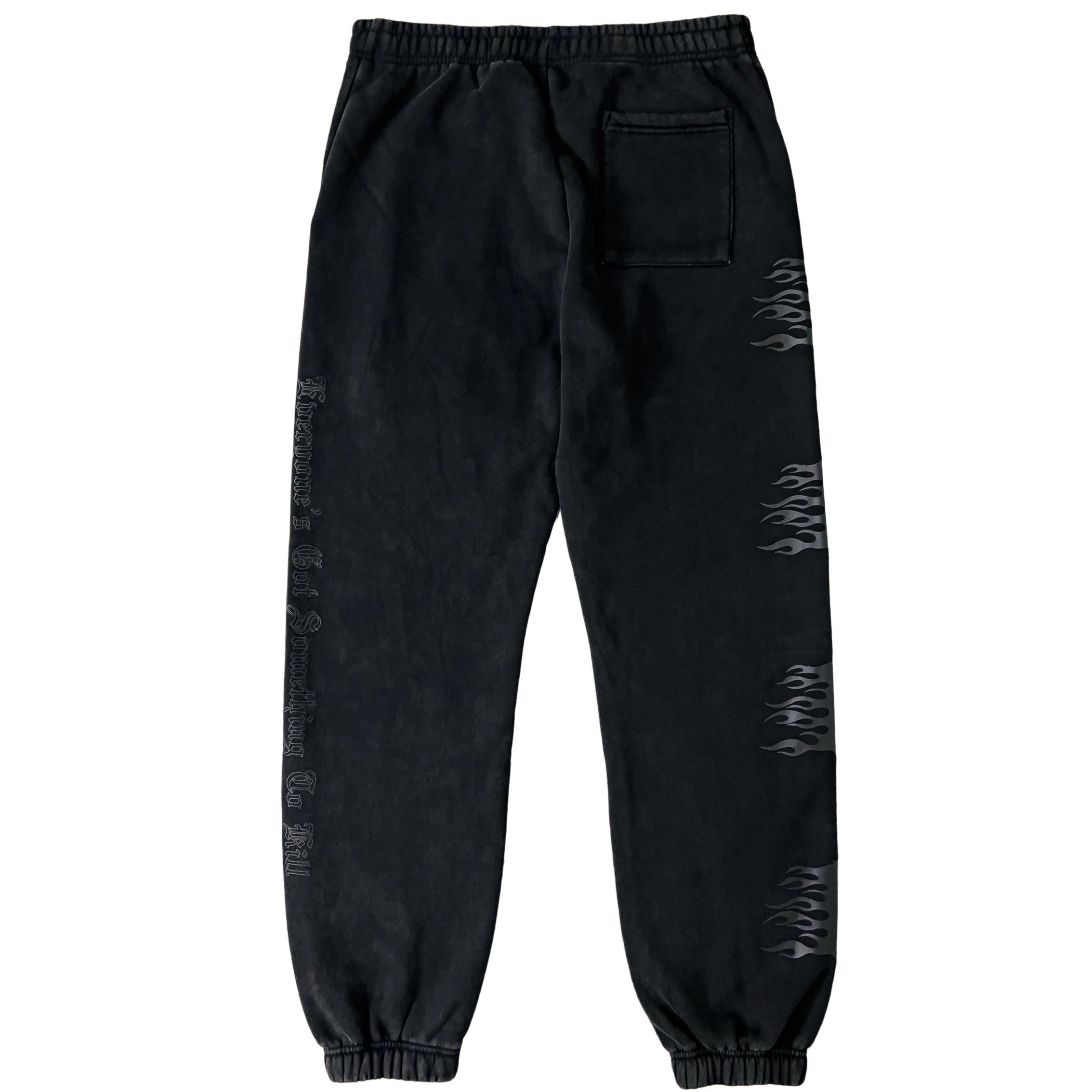 HEAVYWEIGHT LUX WAR WOLF SWEATPANTS - BLACKOUT