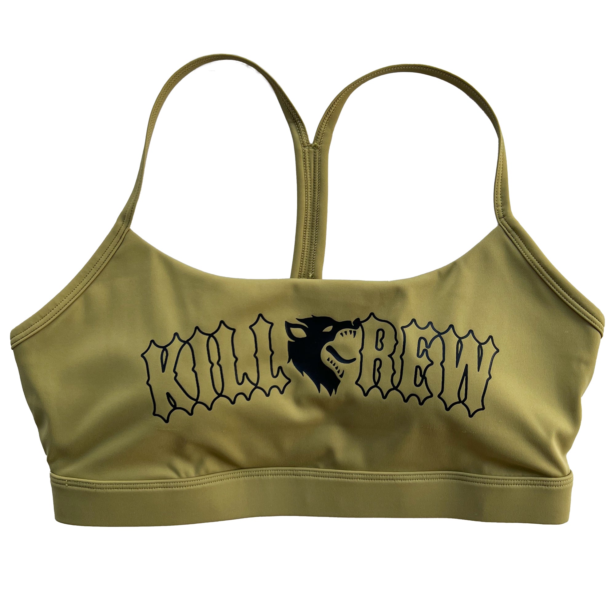 CLASSIC SPORTS BRA - OLIVE / BLACK