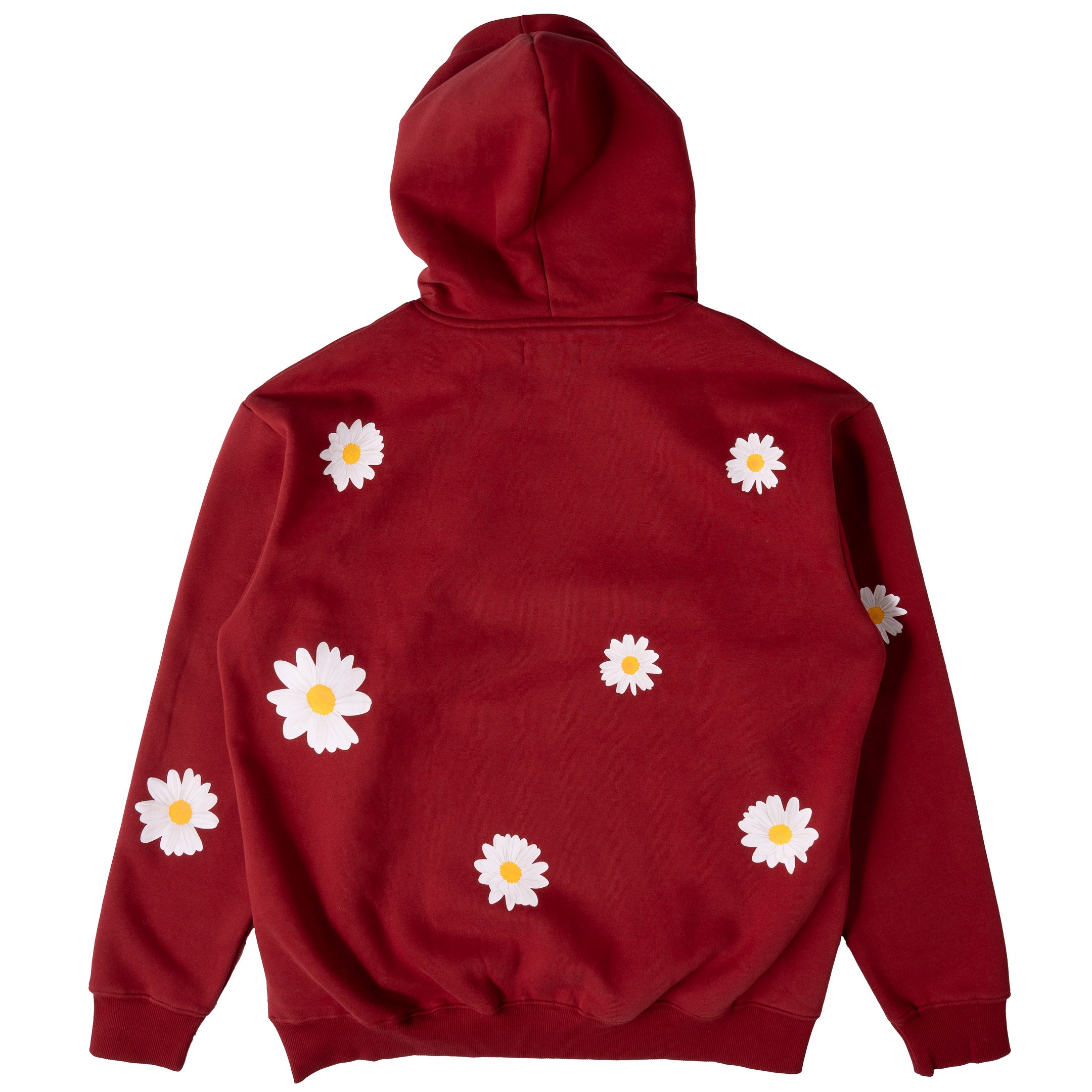 OVERSIZED LUX DAISY HOODIE - RED