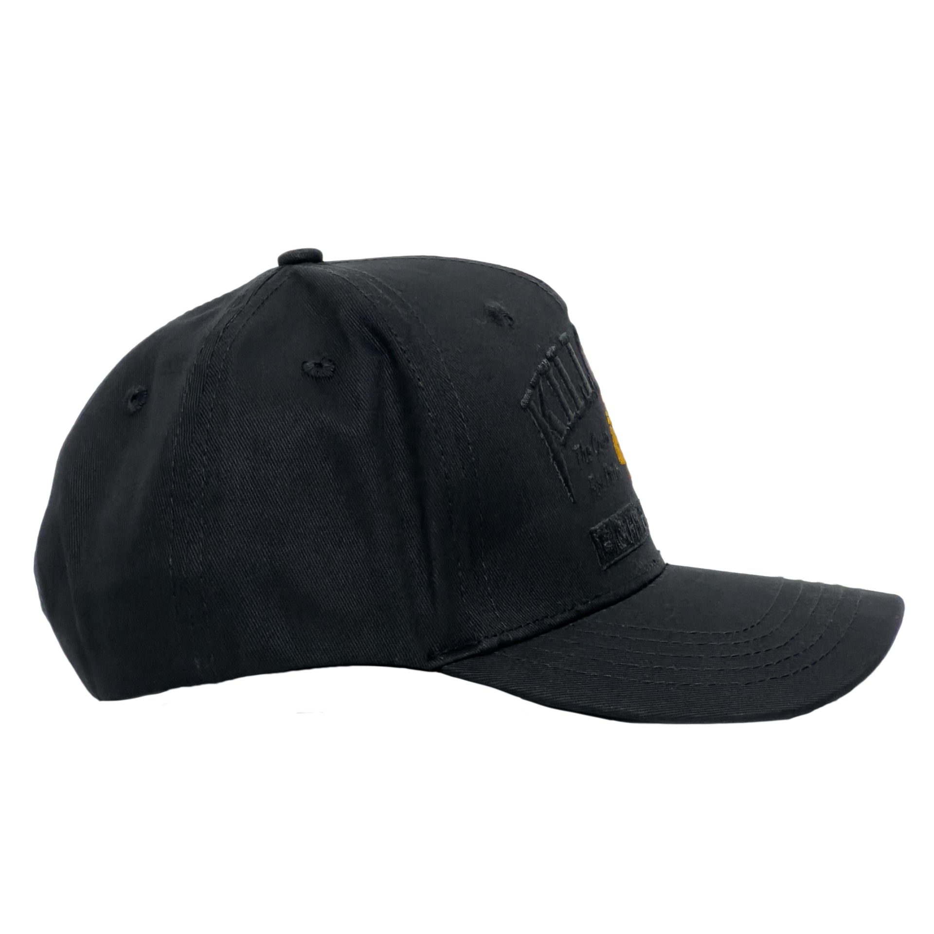 SMILEY 5 PANEL SNAPBACK - BLACKOUT