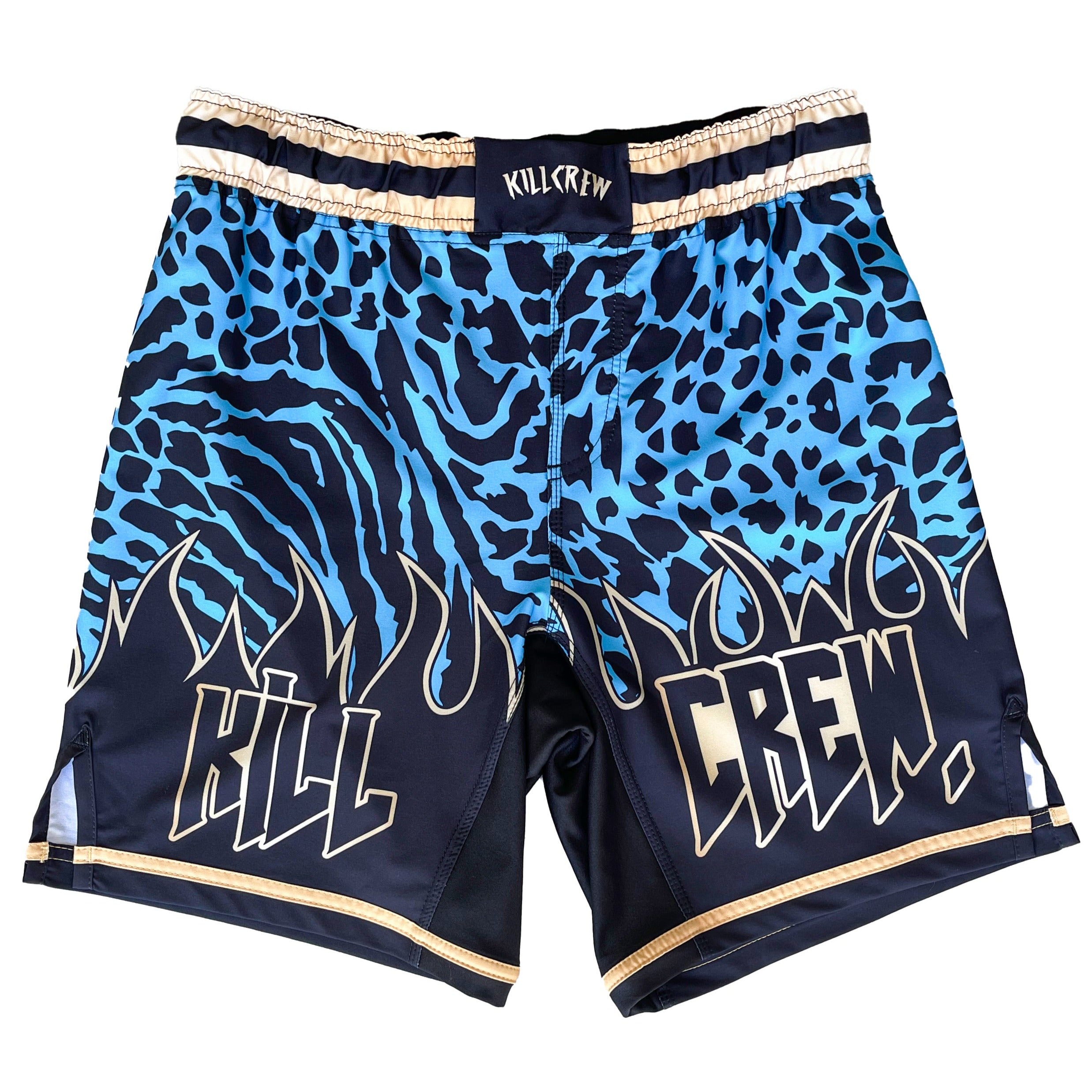 BSEM FIGHT SHORTS (RELAXED CUT) - BLUE / GOLD