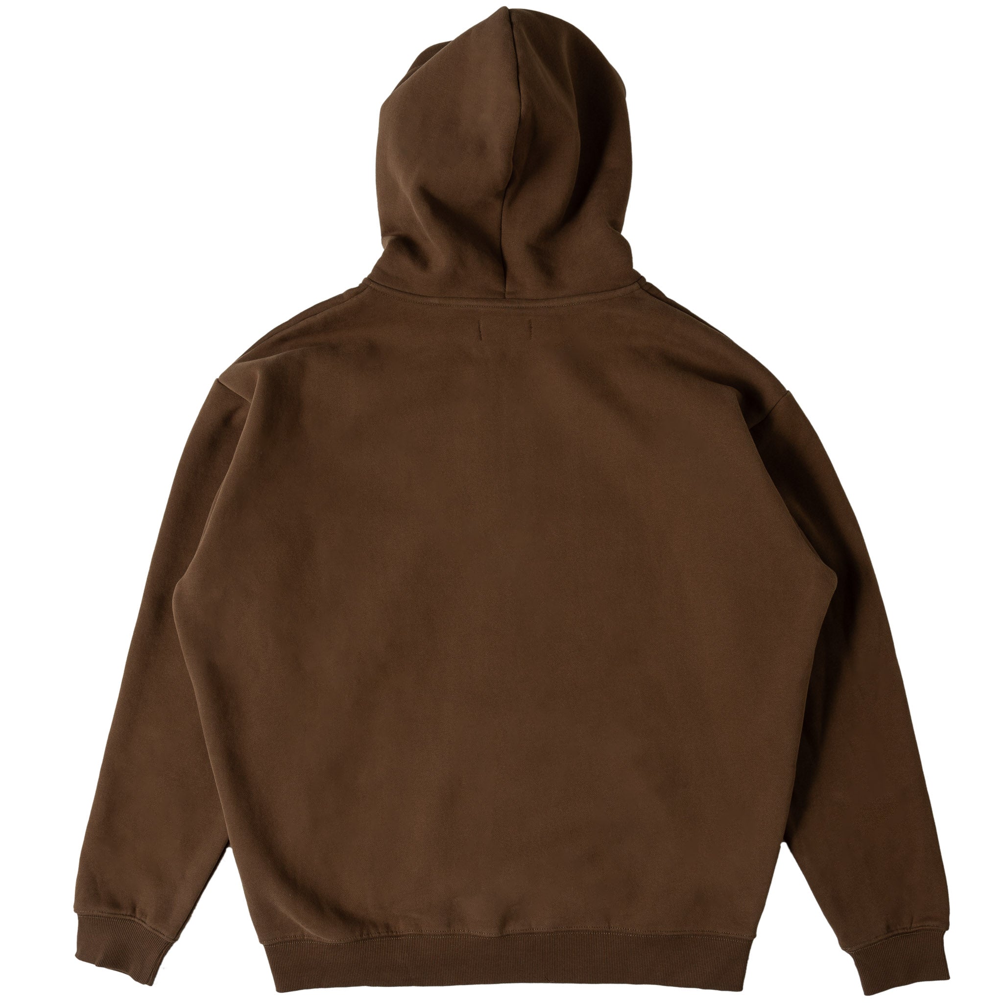 OVERSIZED LUX SIMPLE ZIP UP - BROWN