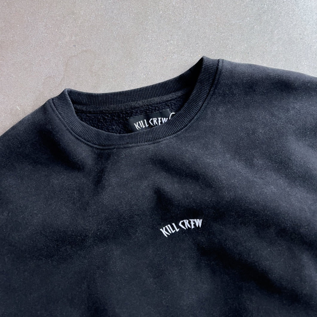 HEAVYWEIGHT LUX SIMPLE CREWNECK - BLACK