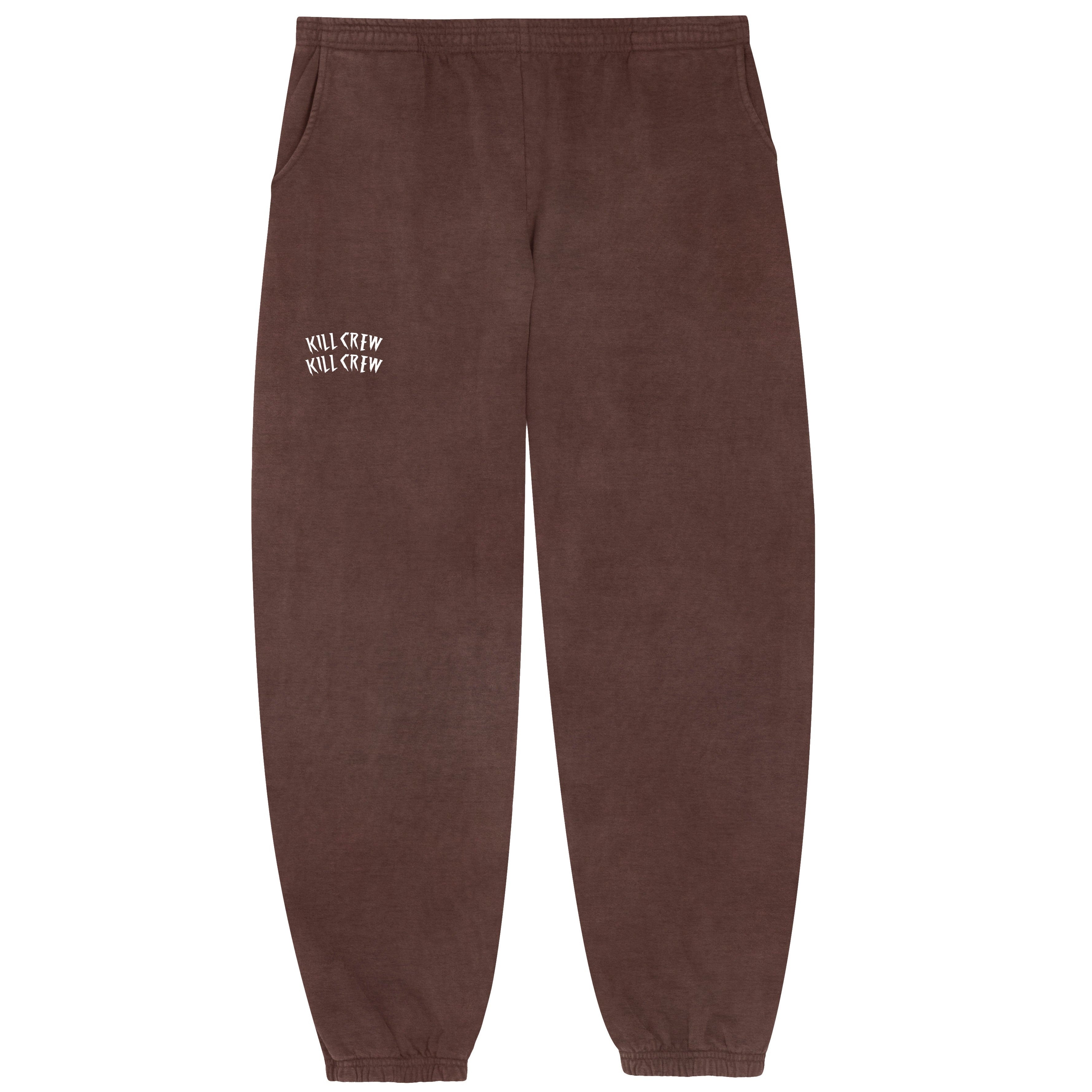 HEAVYWEIGHT LUX SIMPLE SWEATPANTS - BROWN