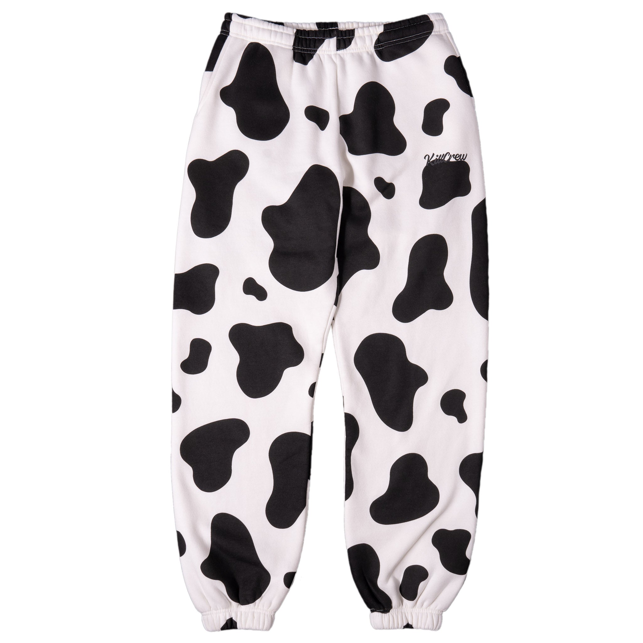 OVERSIZED LUX MOO MOO SWEATPANTS - BLACK