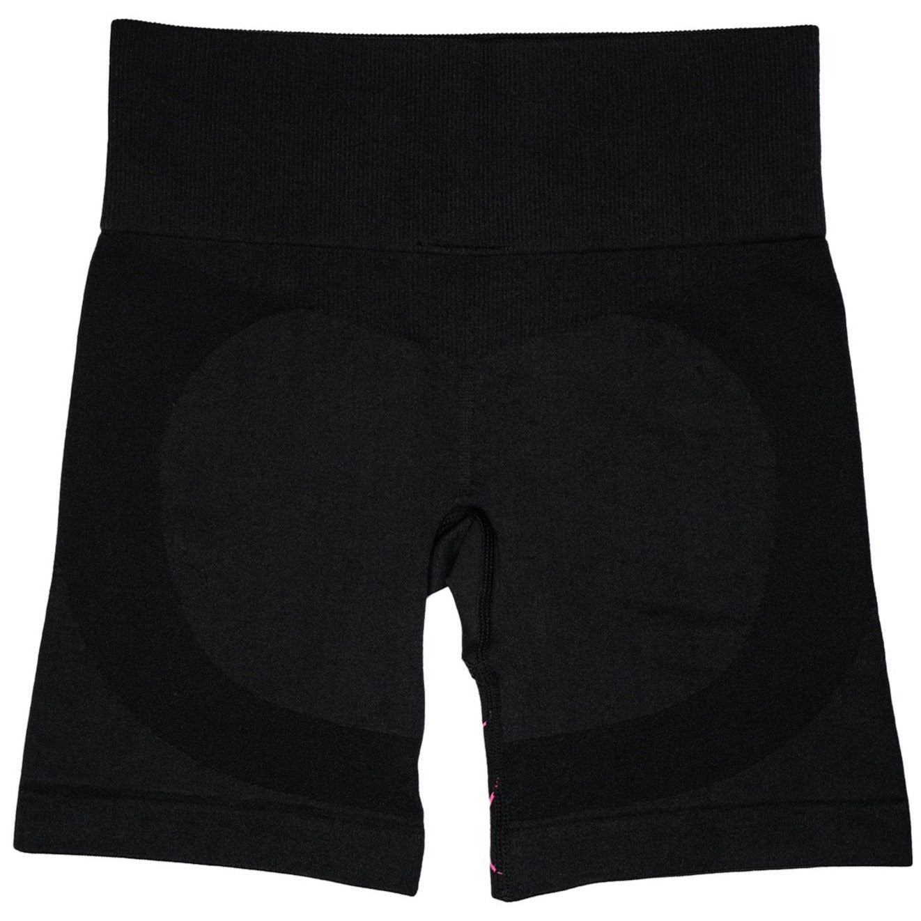 SEAMLESS FLAMES BIKER SHORTS - BLACK / PINK