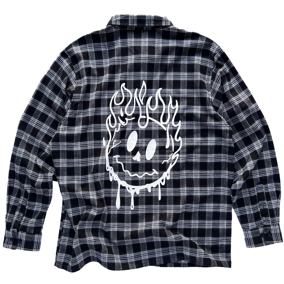 KILL CREW SMILEY FLANNEL - BLACK