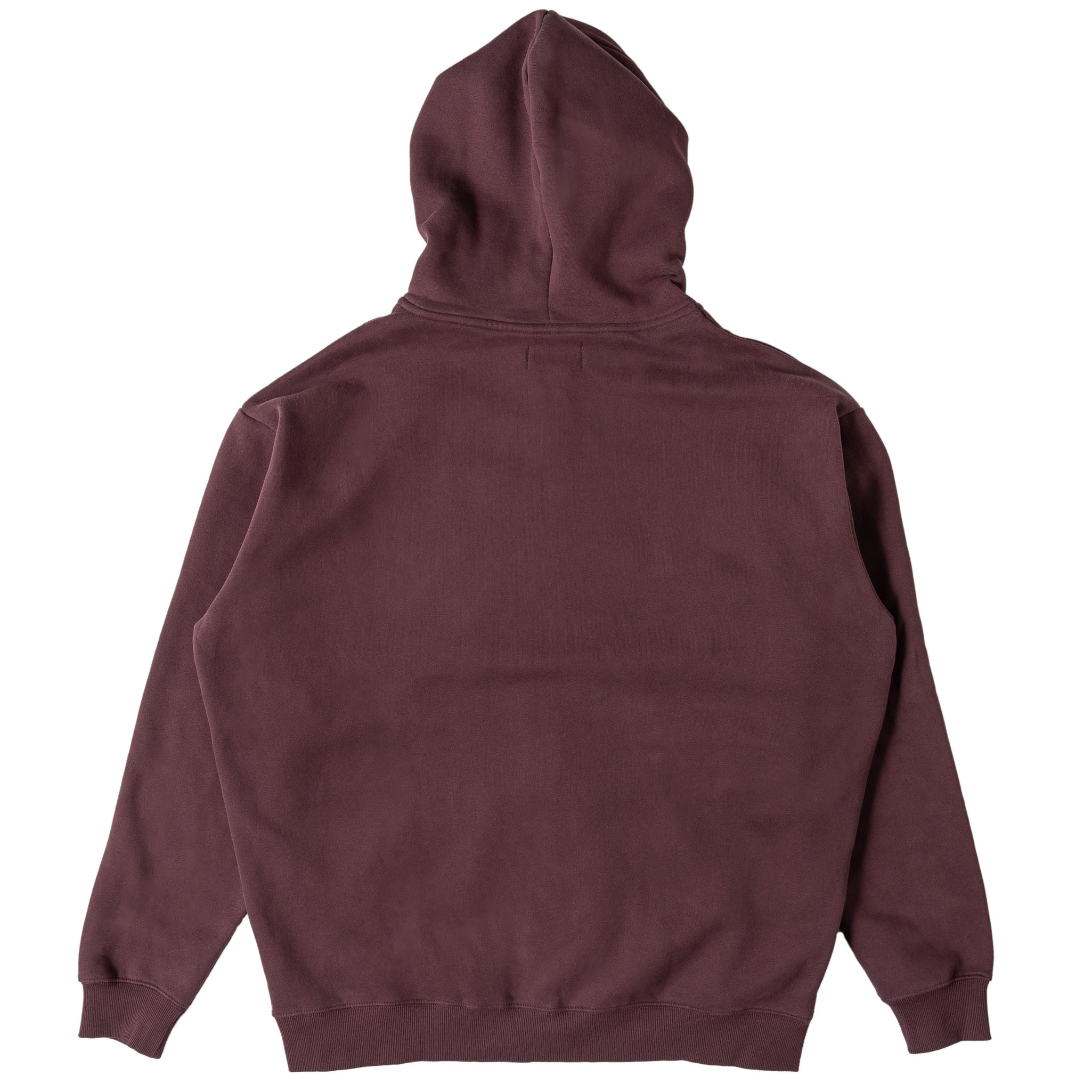 OVERSIZED LUX SIMPLE ZIP UP - BURGUNDY