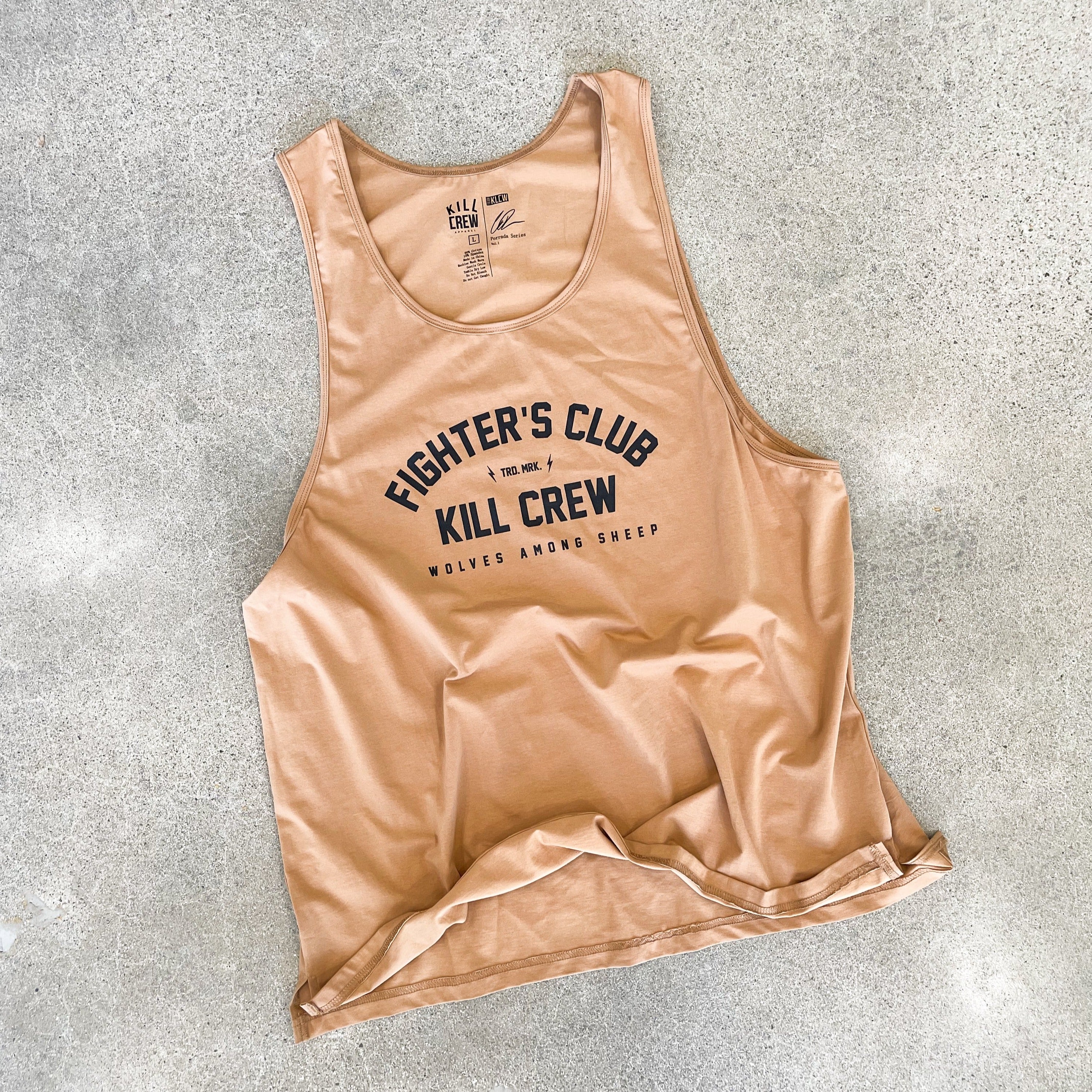 FIGHTER'S CLUB TANK TOP - SAND