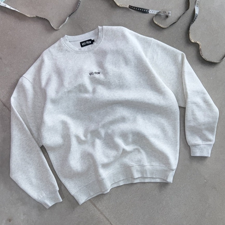 HEAVYWEIGHT LUX SIMPLE CREWNECK - GREY