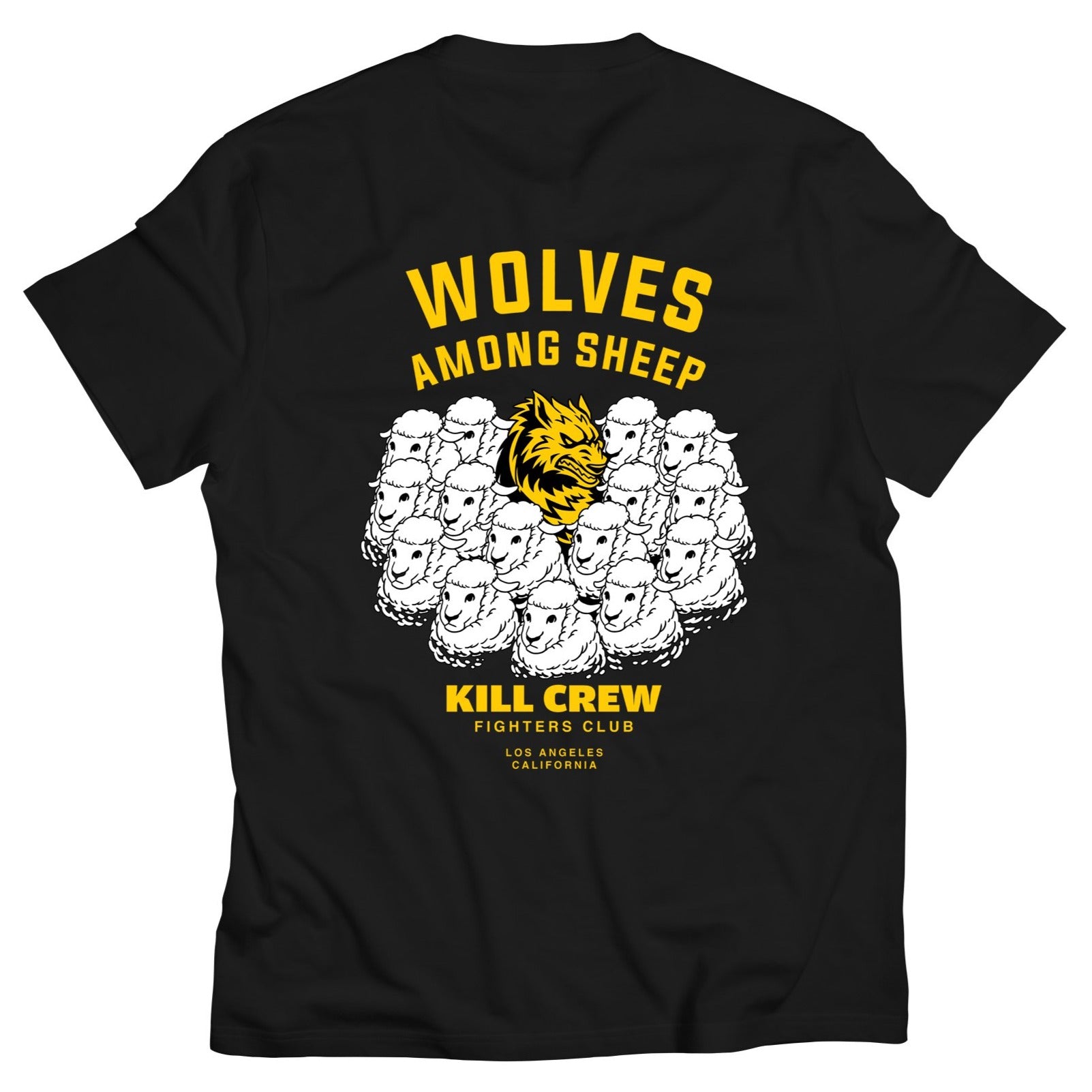 WOLVES AMONG SHEEP T-SHIRT v2 - YELLOW/BLACK