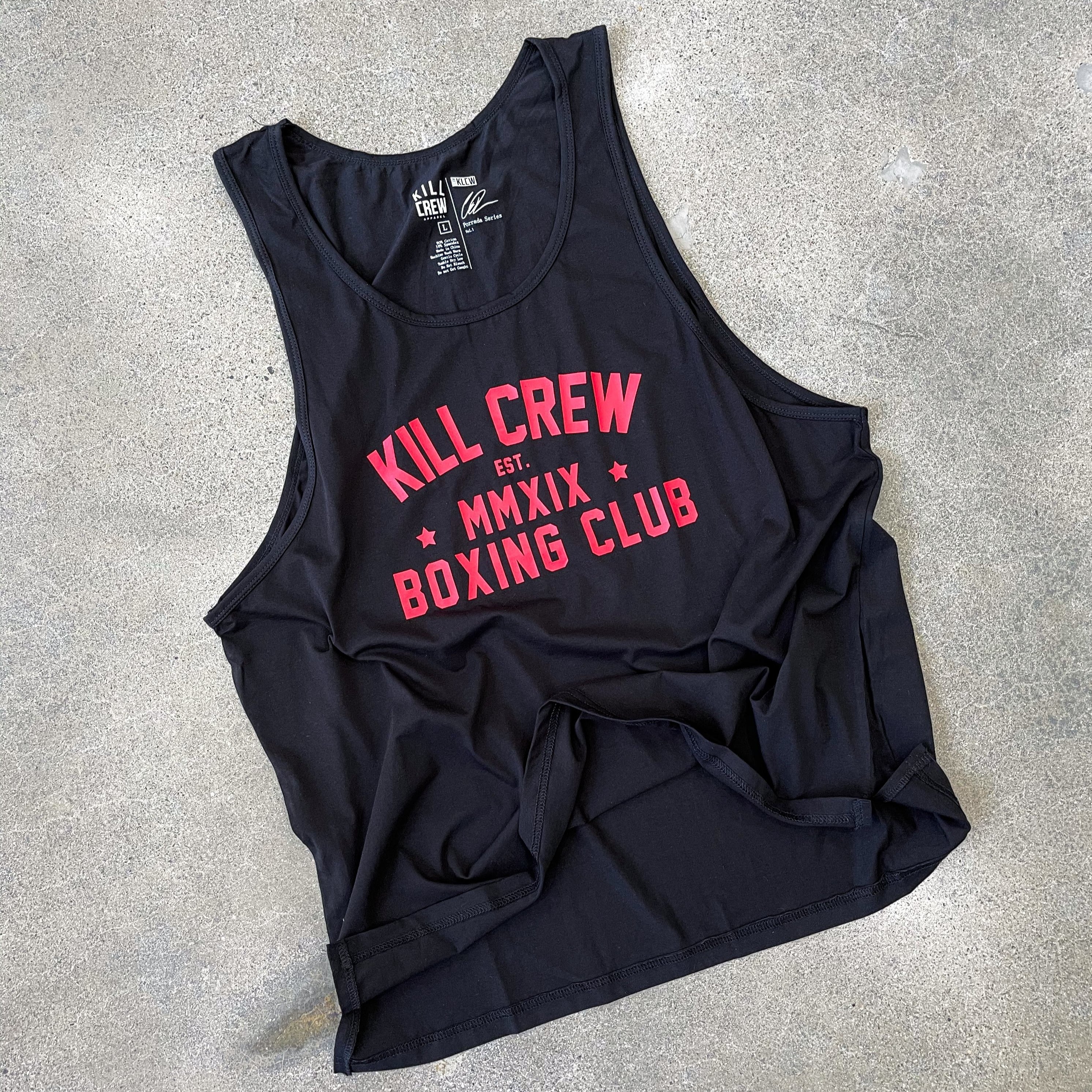 BOXING CLUB TANK TOP - BLACK