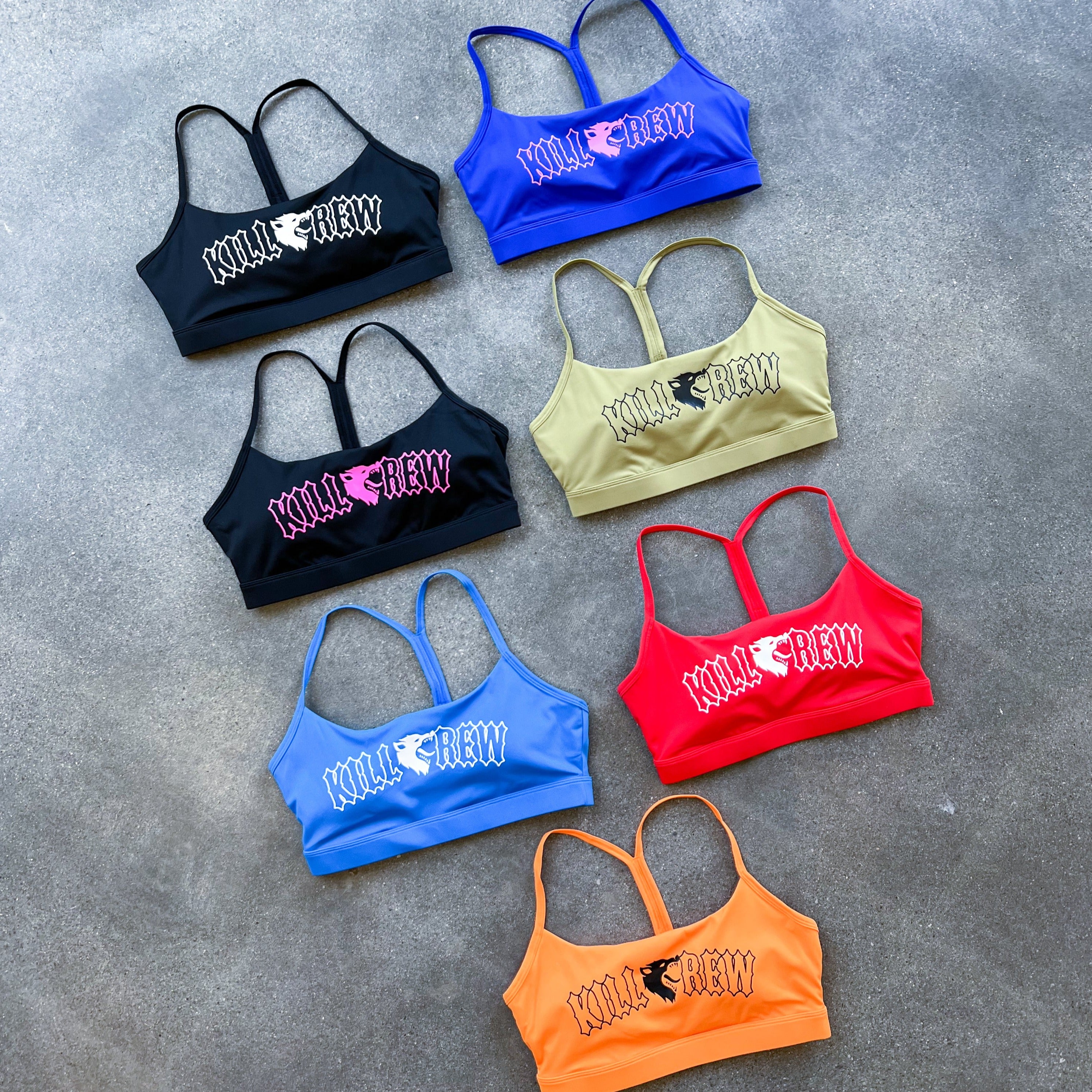 CLASSIC SPORTS BRA - BLUE / WHITE