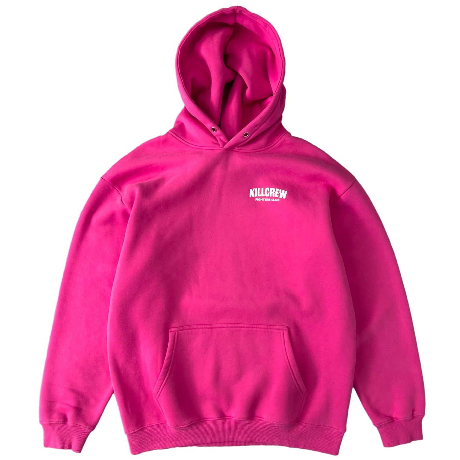 OVERSIZED LUX RIGOROUS TRAINING HOODIE - PINK / WHITE