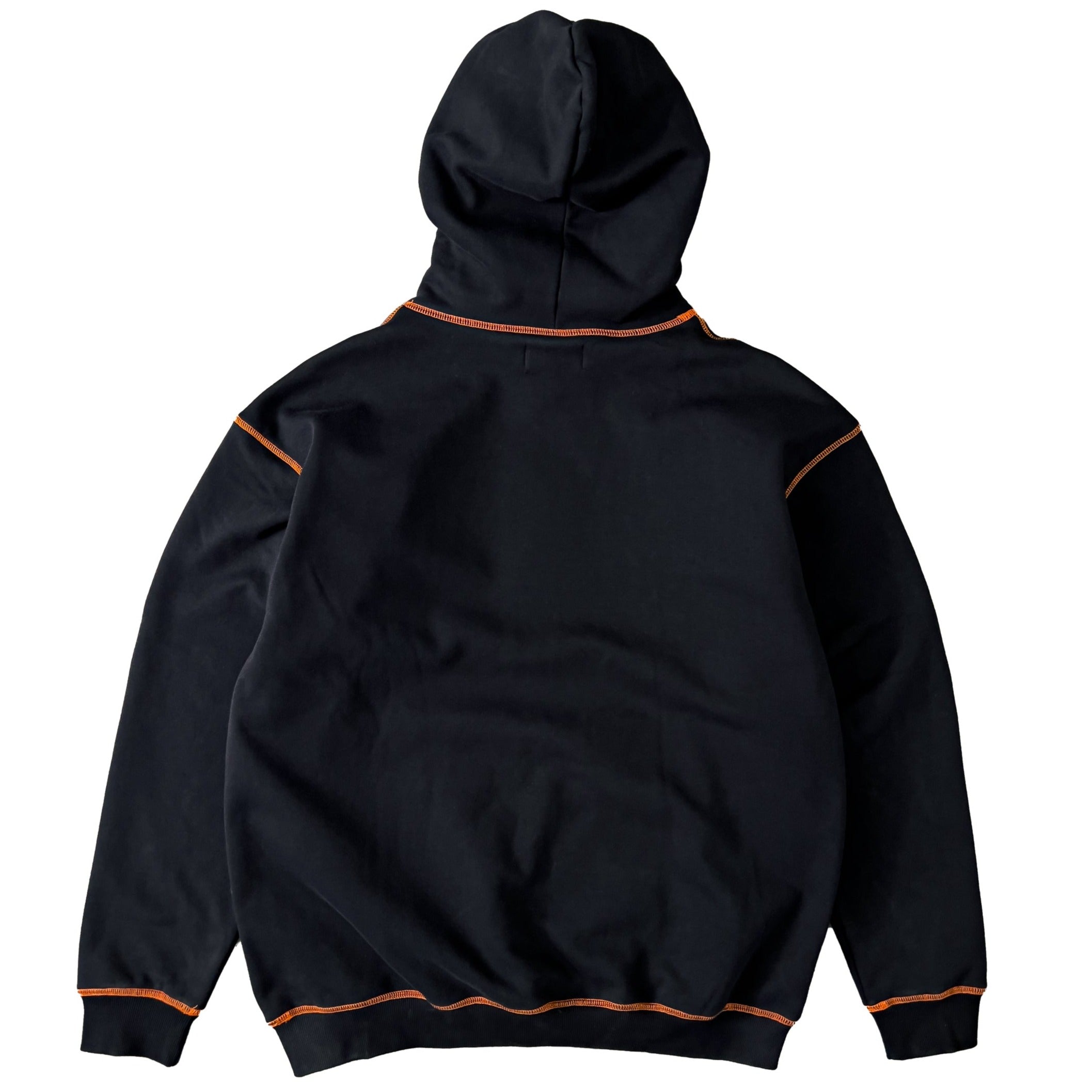 HEAVYWEIGHT LUX OUTSEAM HOODIE - BLACK / ORANGE