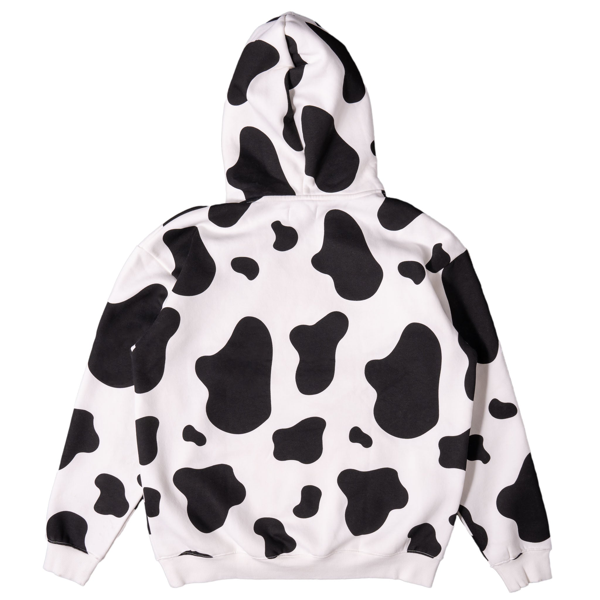 OVERSIZED LUX MOO MOO HOODIE - BLACK