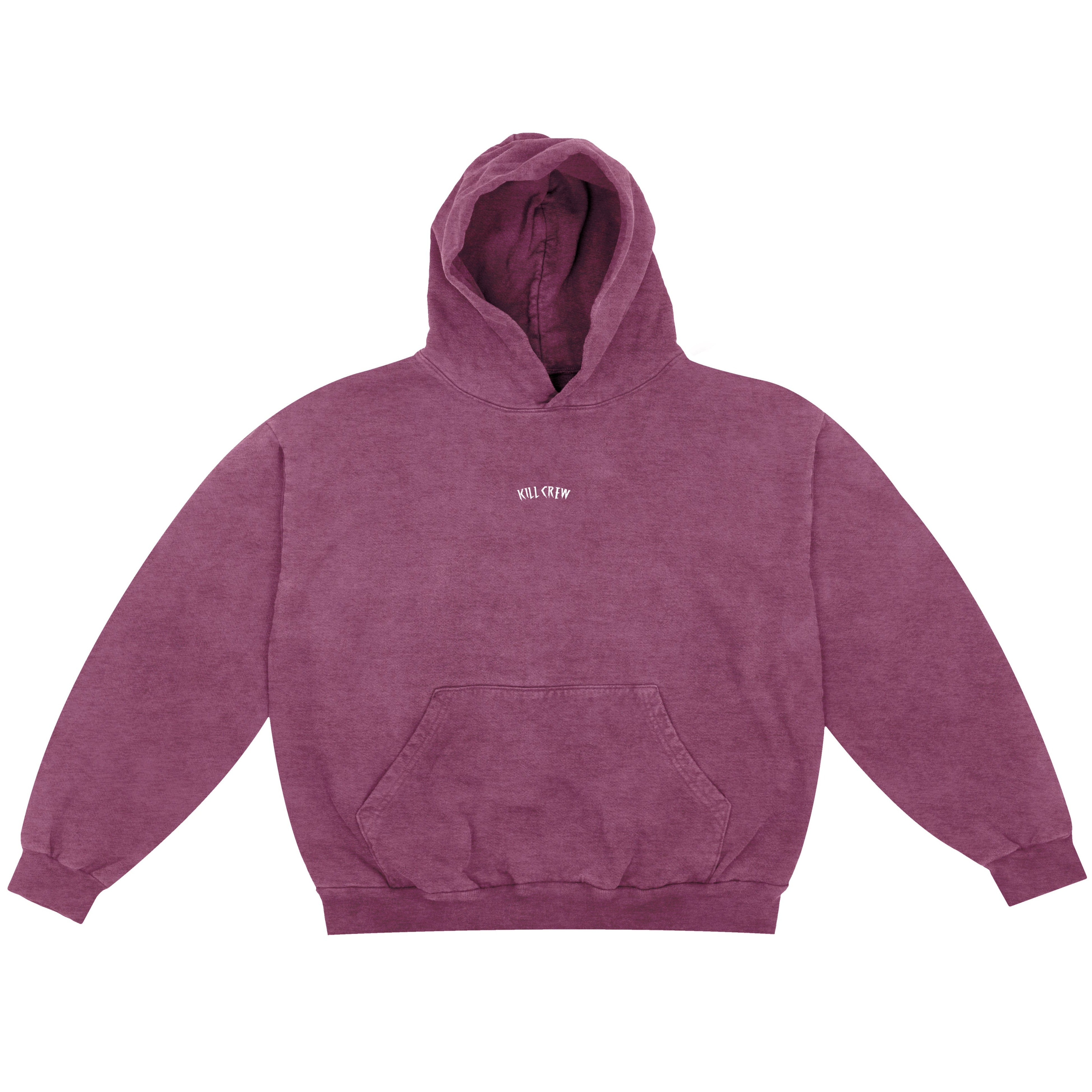 OVERSIZED LUX SIMPLE HOODIE - BURGUNDY