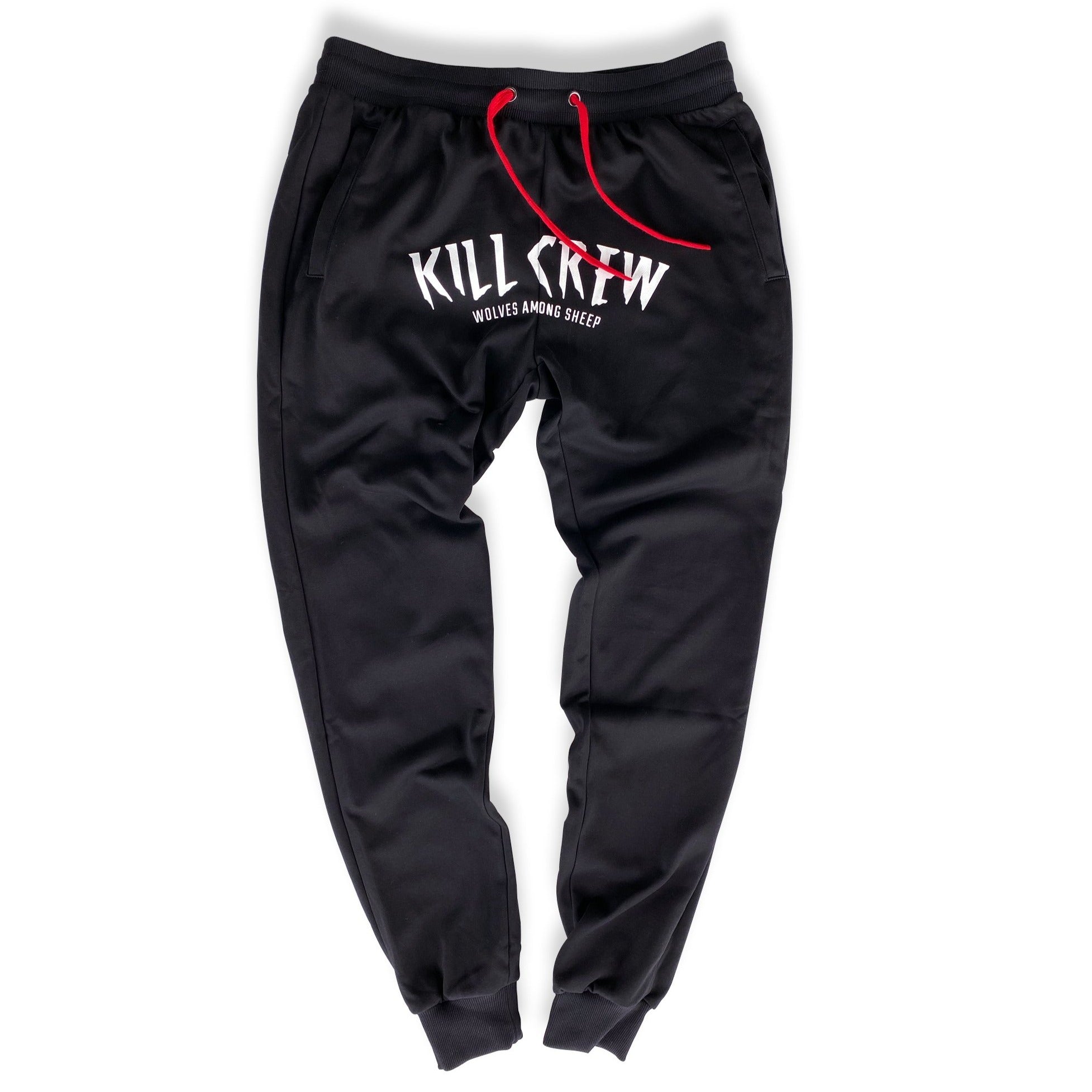 WOLVES JOGGERS - BLACK / WHITE