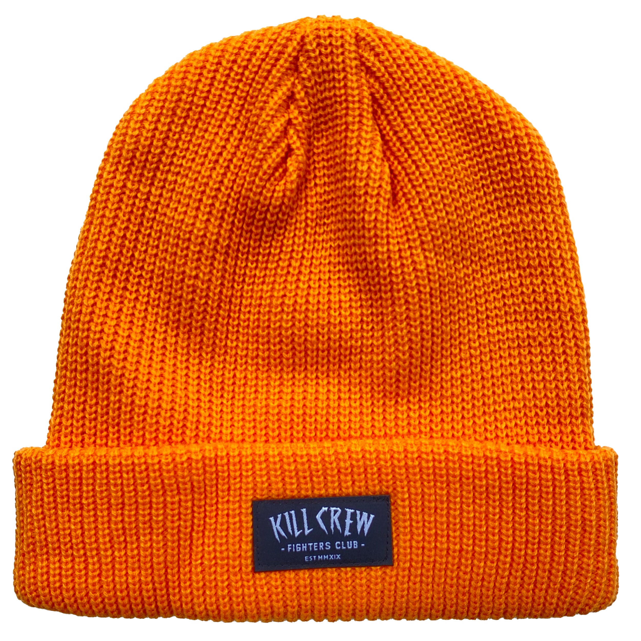 FIGHTER'S CLUB CUFFED BEANIE - ORANGE