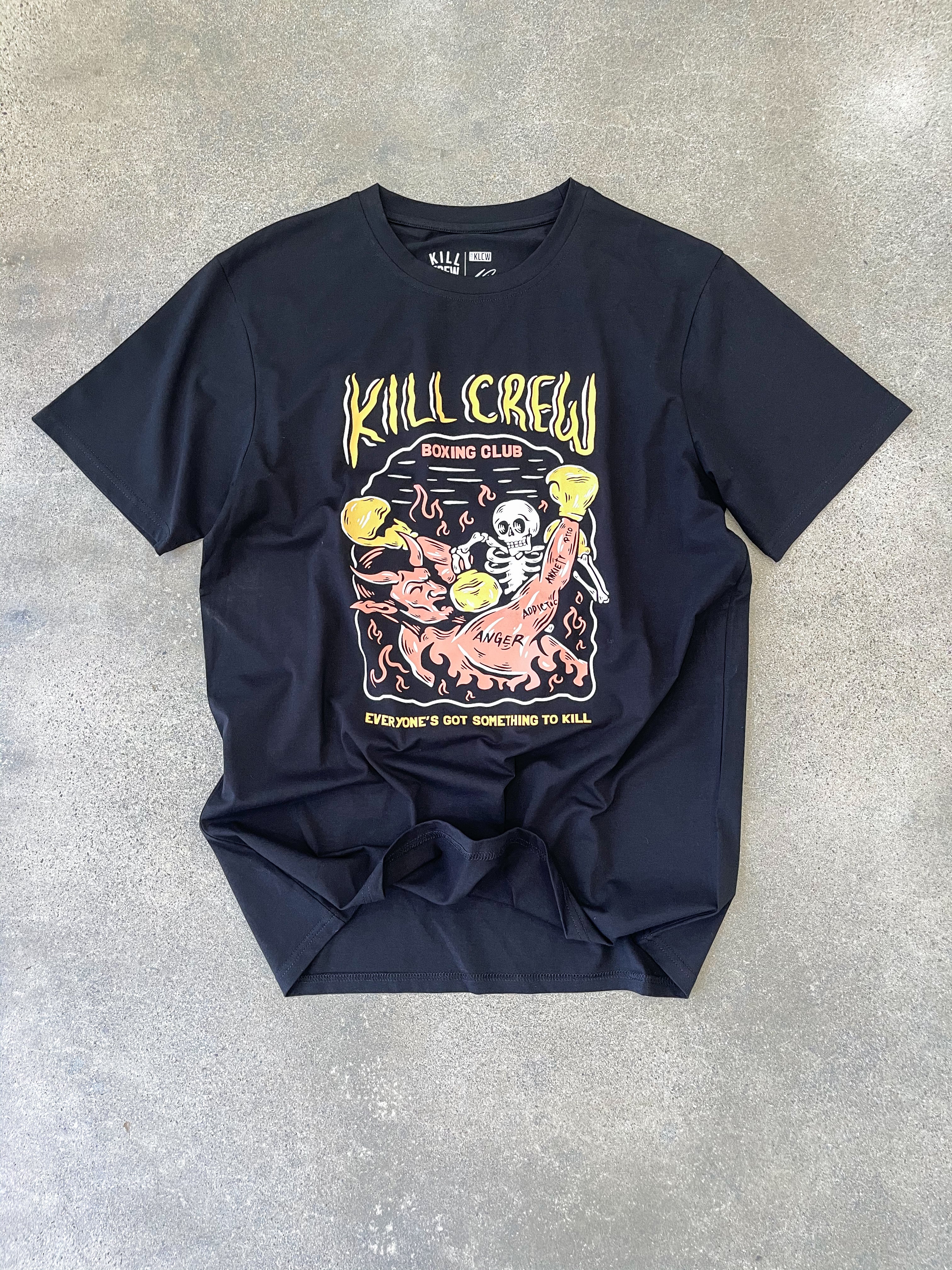 KILL CREW INNER DEMONS BOXING CLUB TSHIRT - BLACK