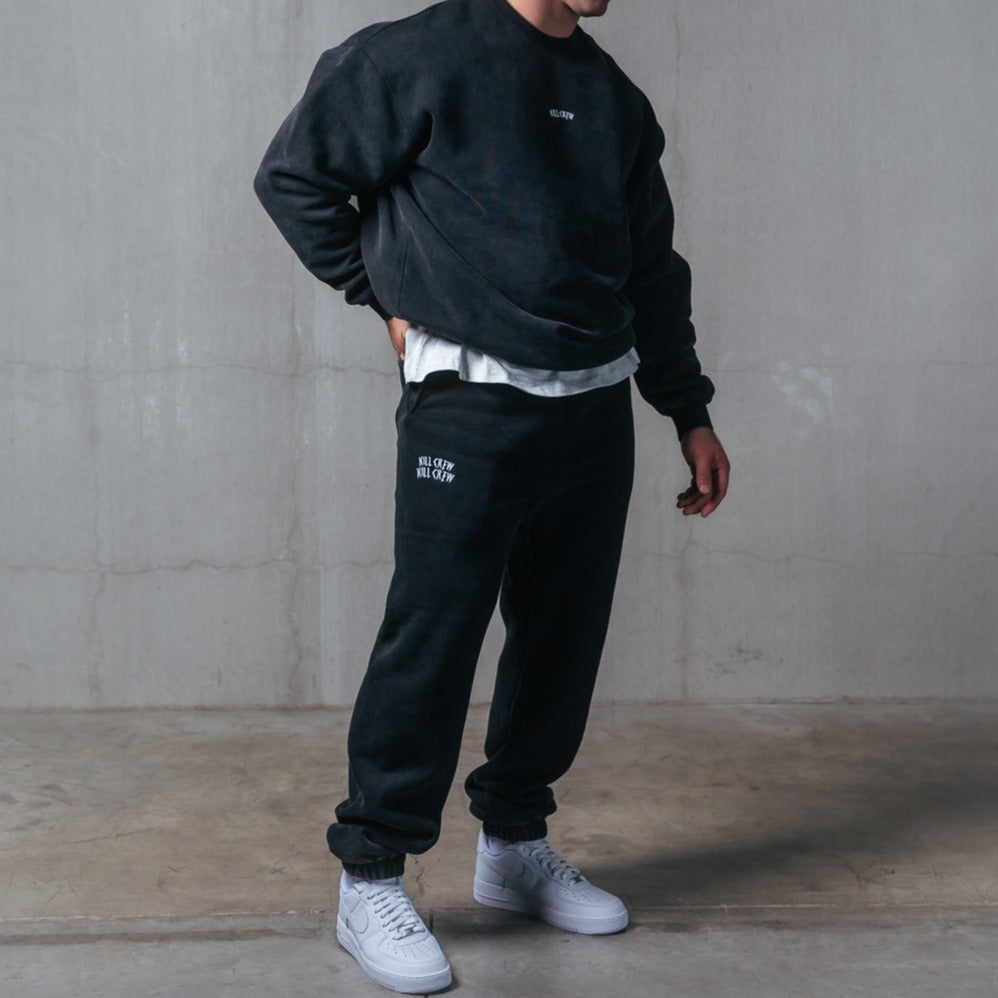 HEAVYWEIGHT LUX SIMPLE CREWNECK - BLACK