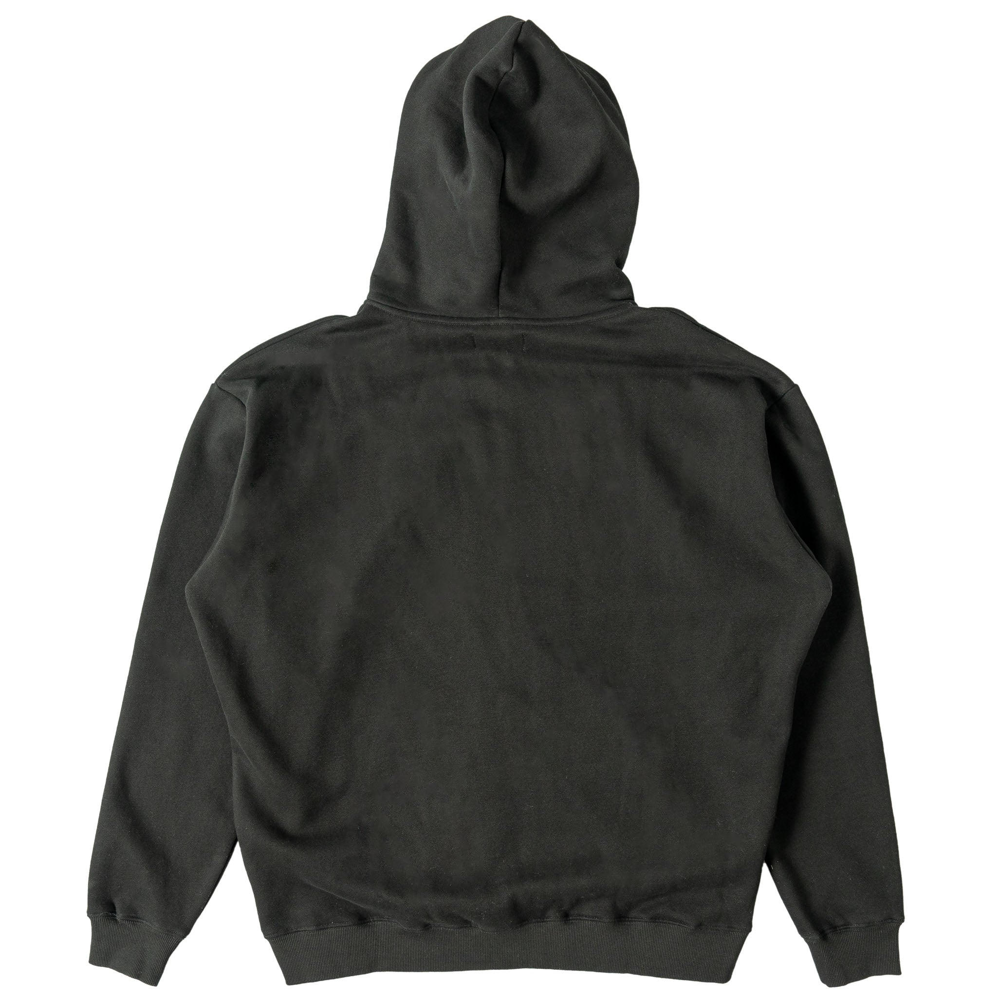 OVERSIZED LUX SIMPLE ZIP UP - BLACK