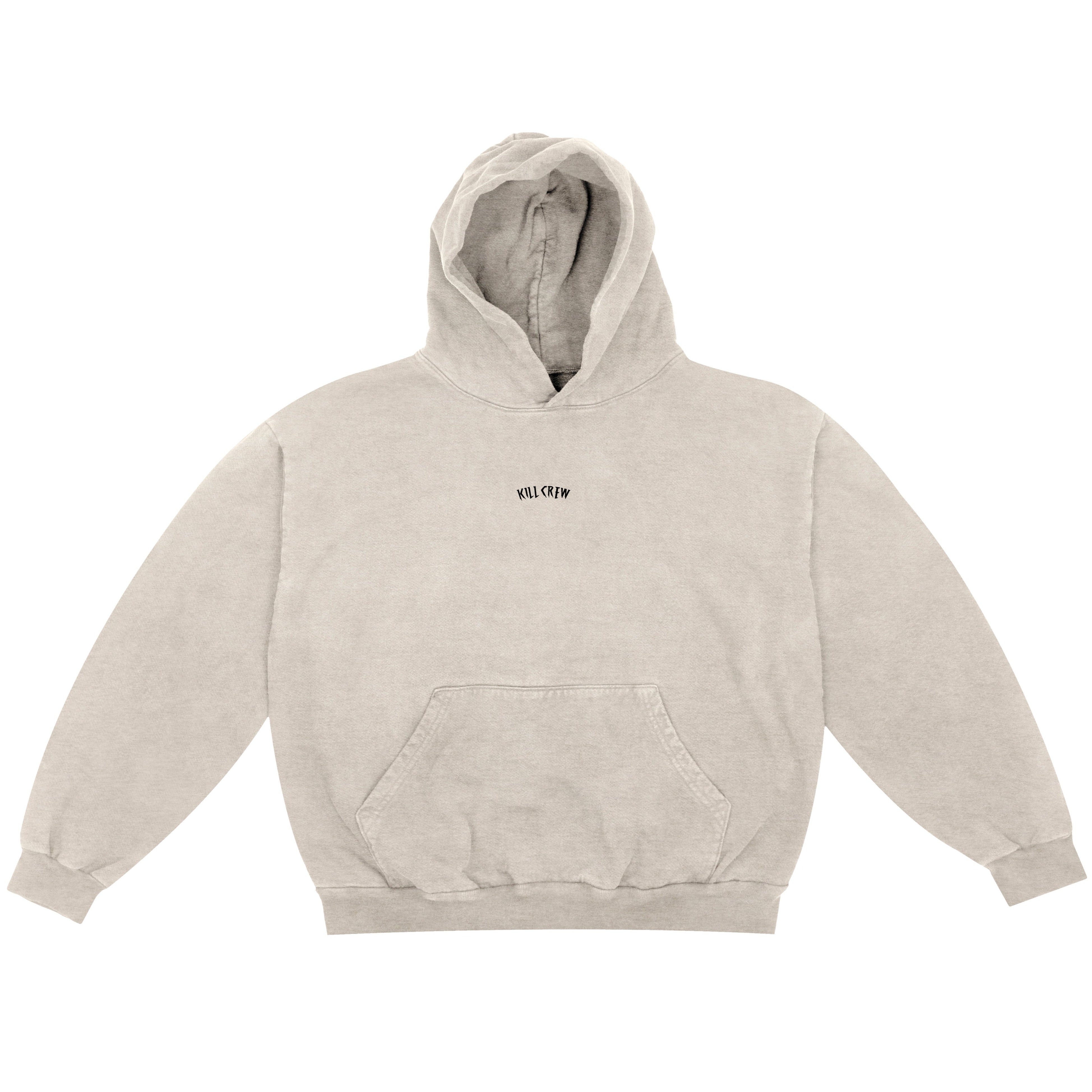 OVERSIZED LUX SIMPLE HOODIE - CREAM