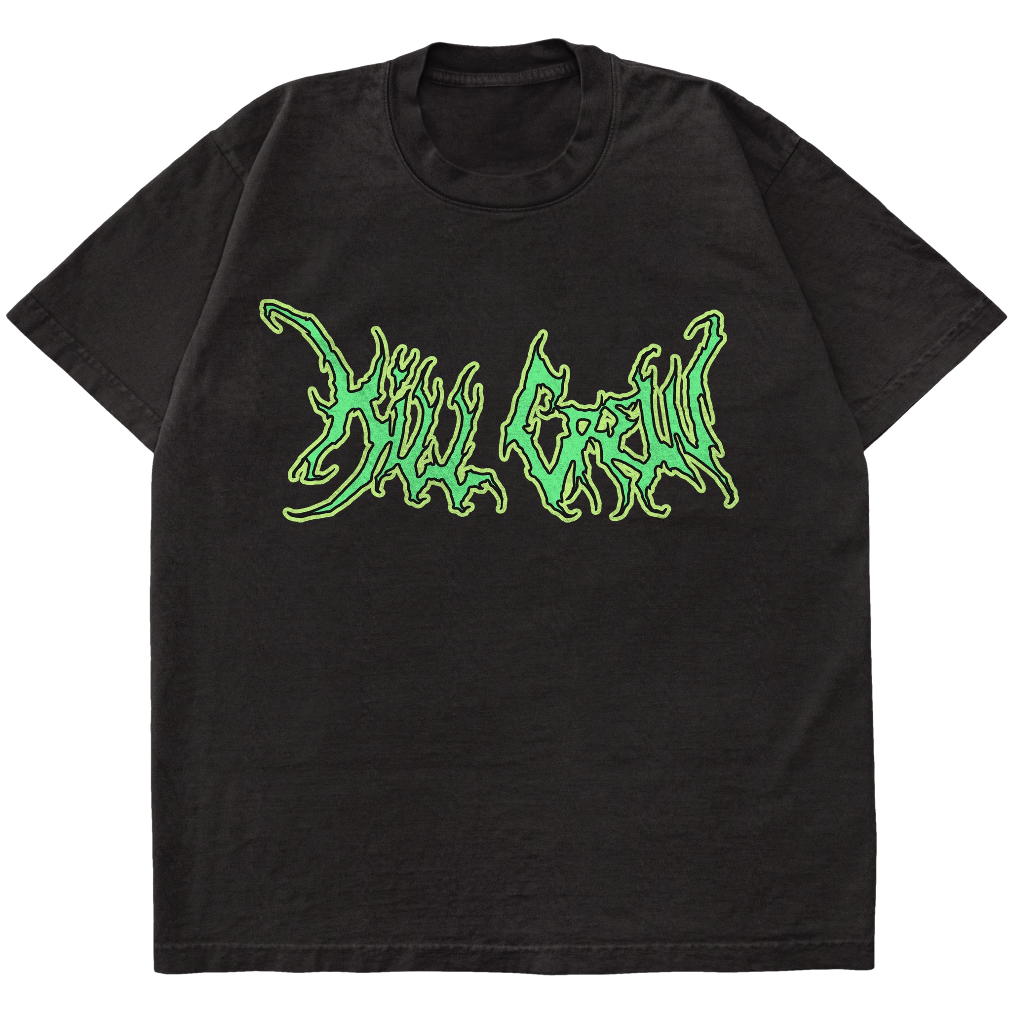 OVERSIZED WOLF T-SHIRT - BLACK / GREEN