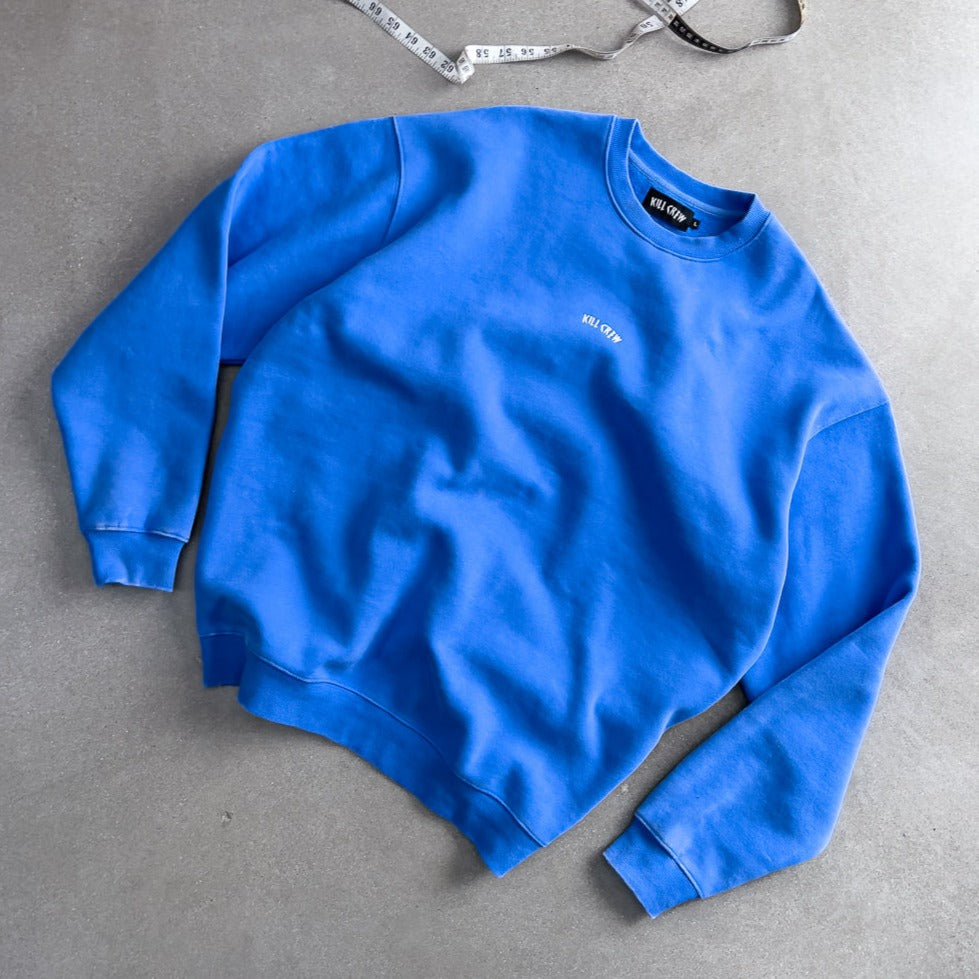 HEAVYWEIGHT LUX SIMPLE CREWNECK - BLUE