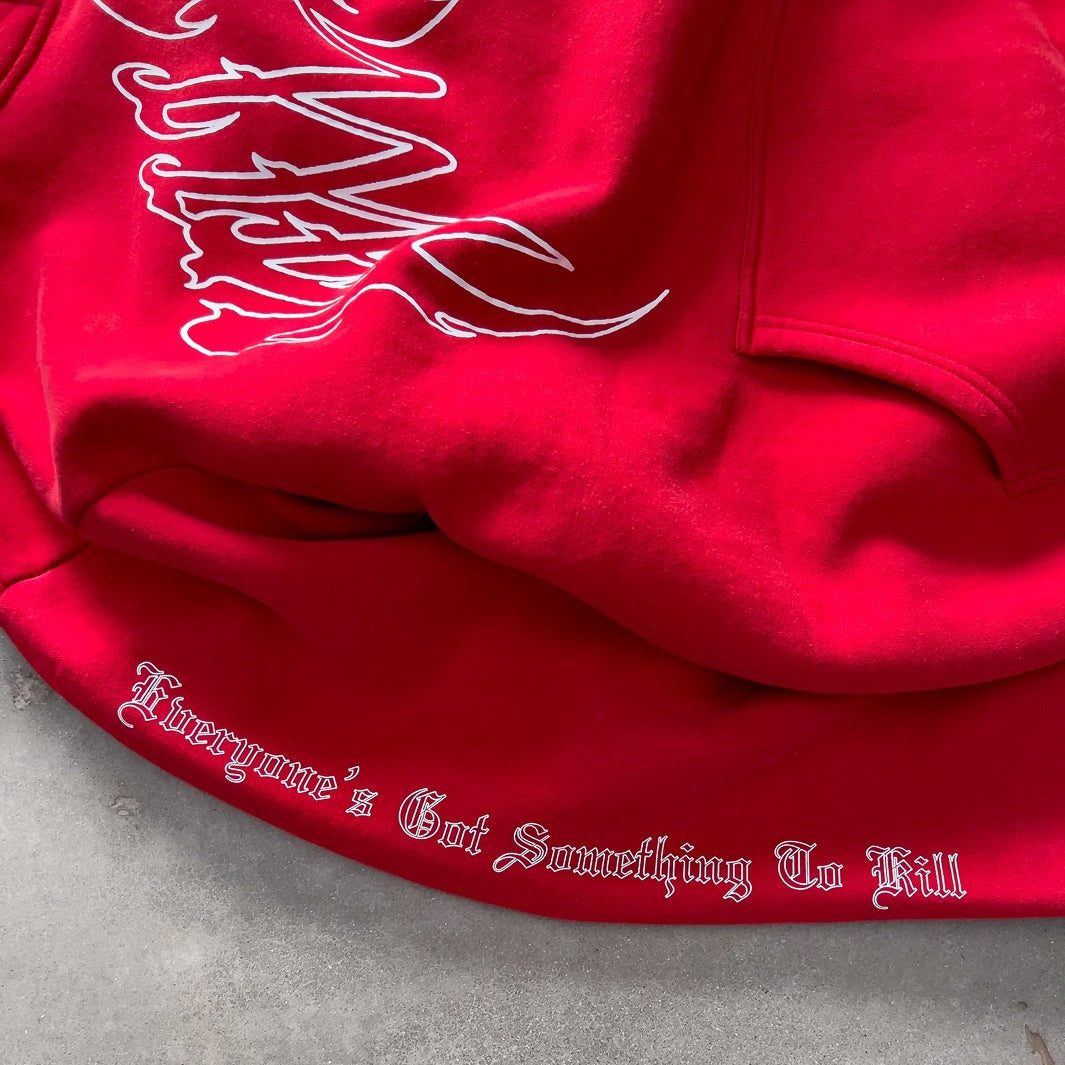 KILL CREW OVERSIZED LUX HOODIE - RED