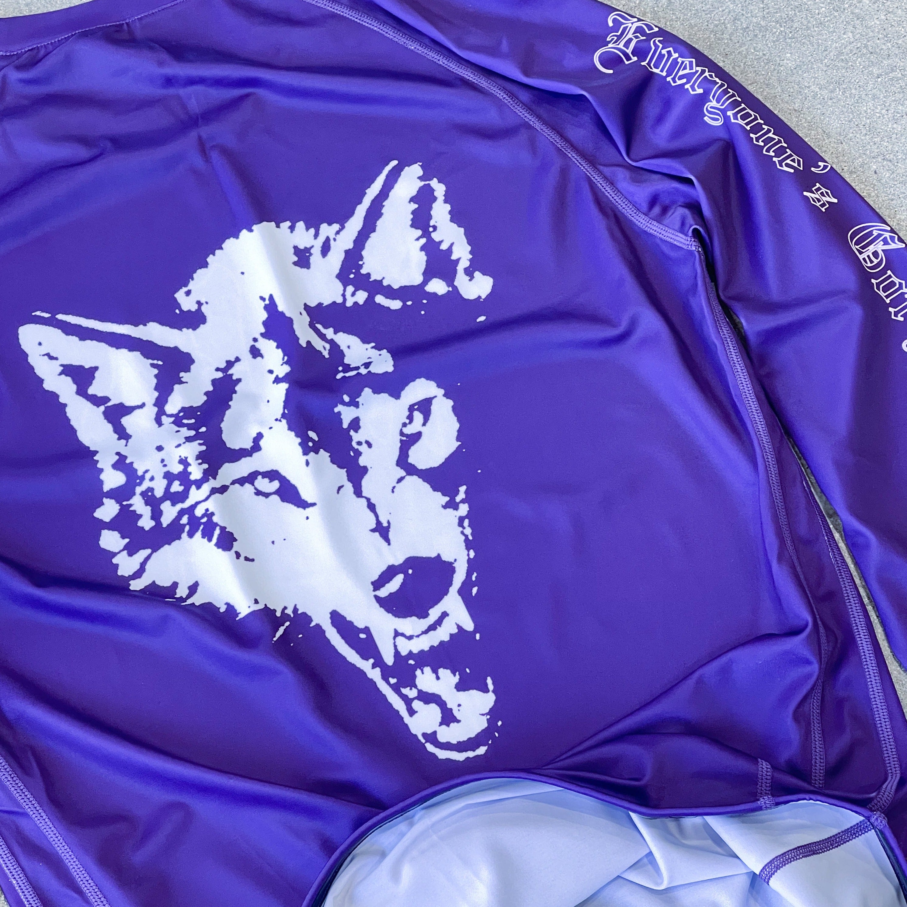 LONE WOLF RASH GUARD - PURPLE