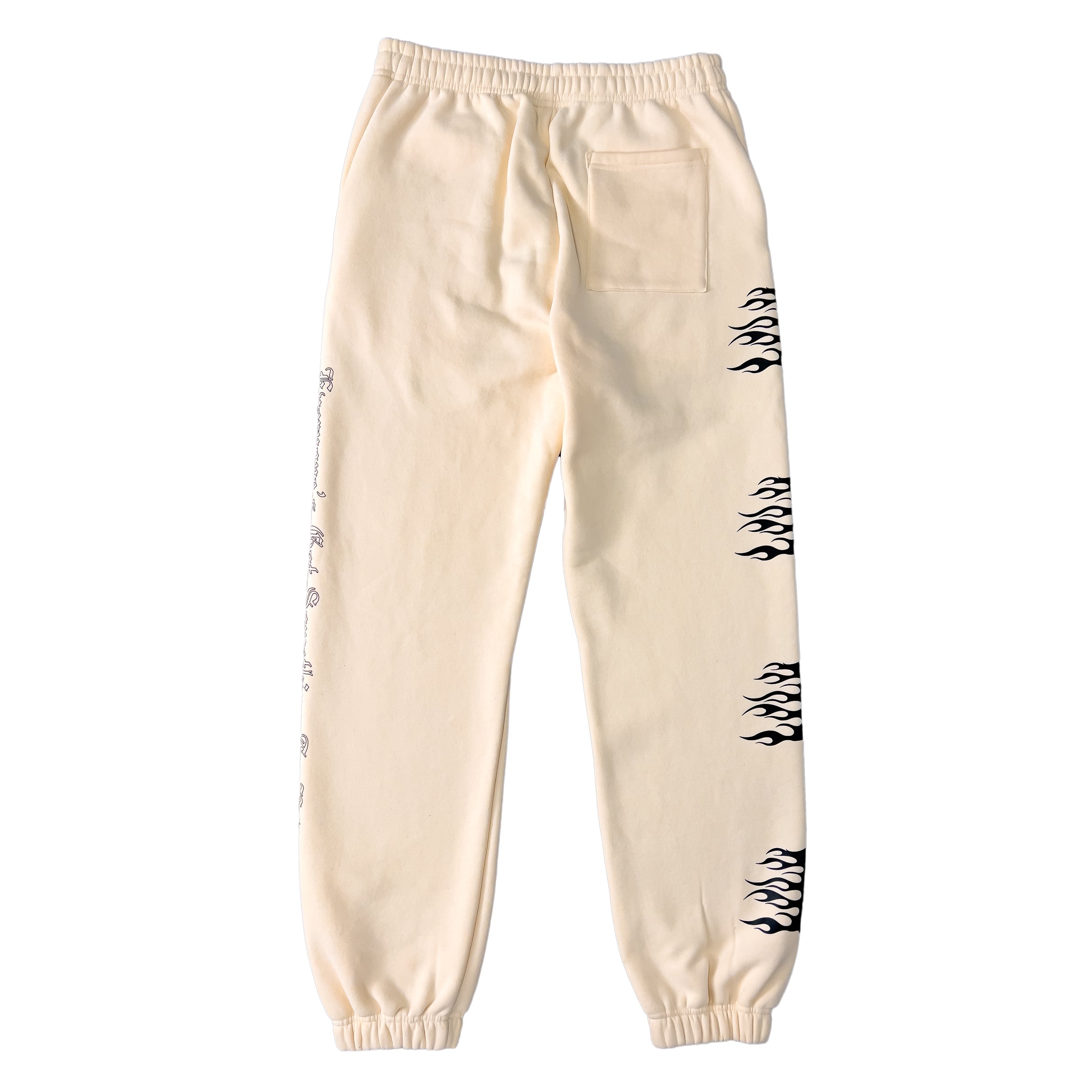 HEAVYWEIGHT LUX WAR WOLF SWEATPANTS - CREAM