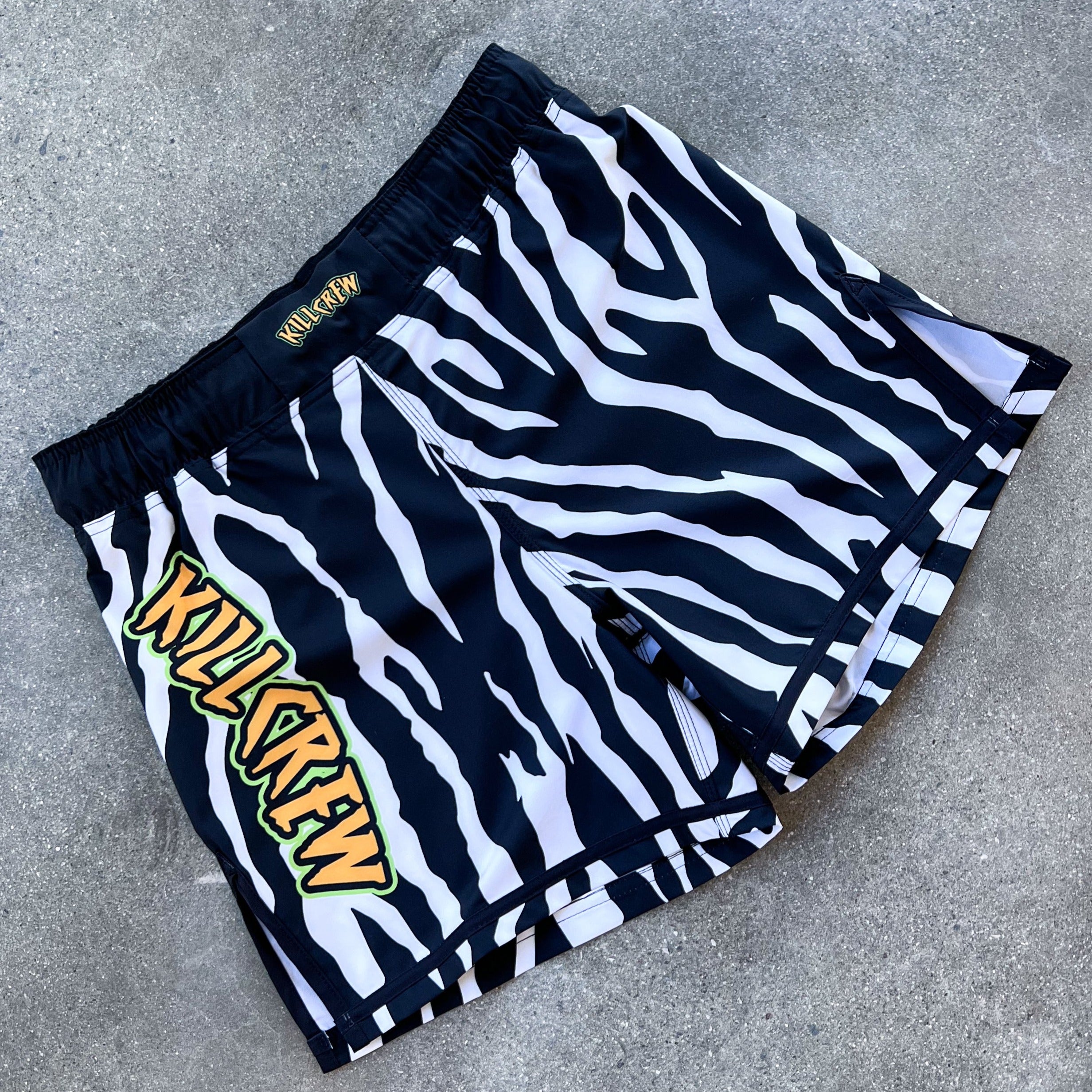 BSEM FIGHT SHORTS (THAI CUT) - ZEBRA