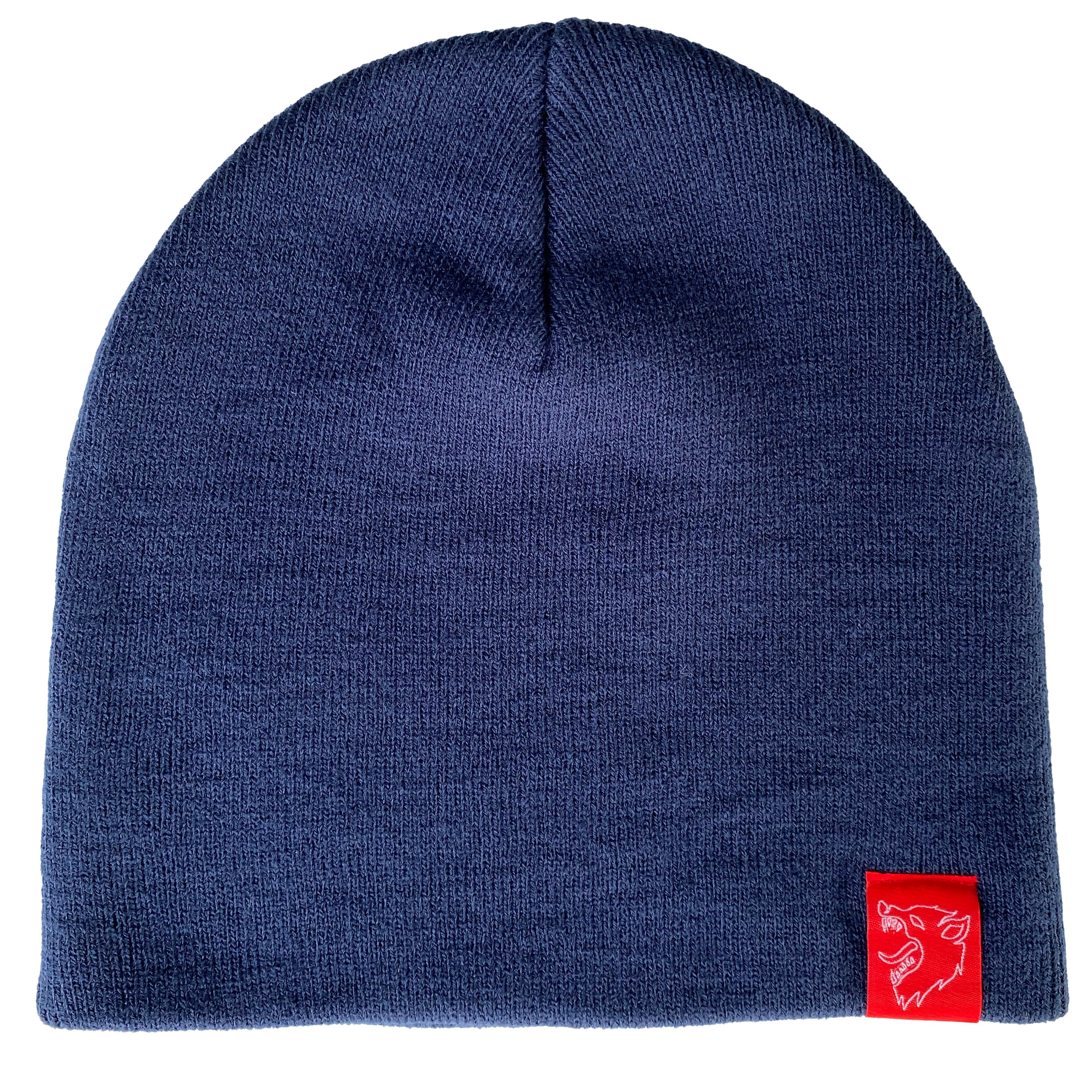 WOLF BEANIE - NAVY