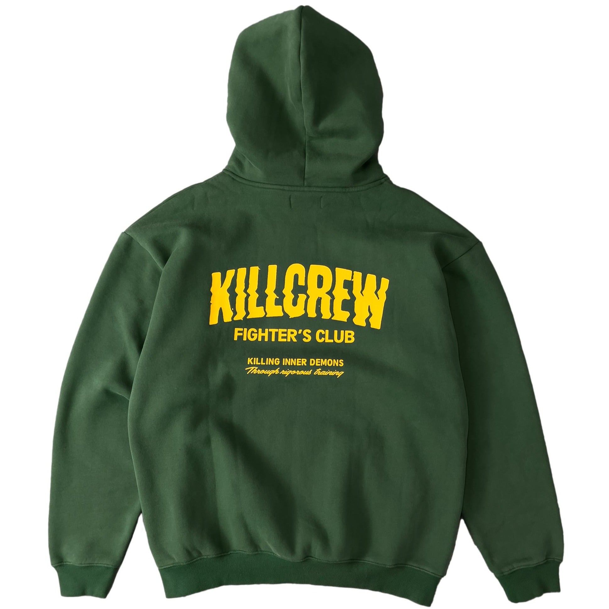 OVERSIZED LUX RIGOROUS TRAINING HOODIE - GREEN / GOLD