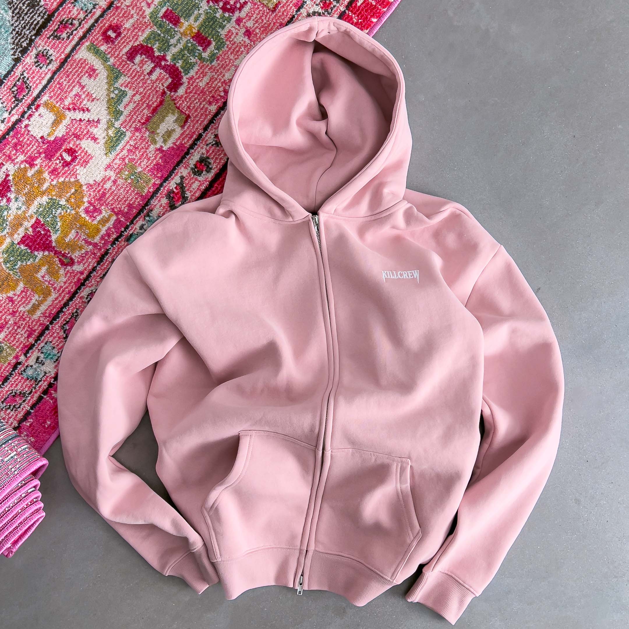 OVERSIZED LUX SIMPLE ZIP UP - ROS