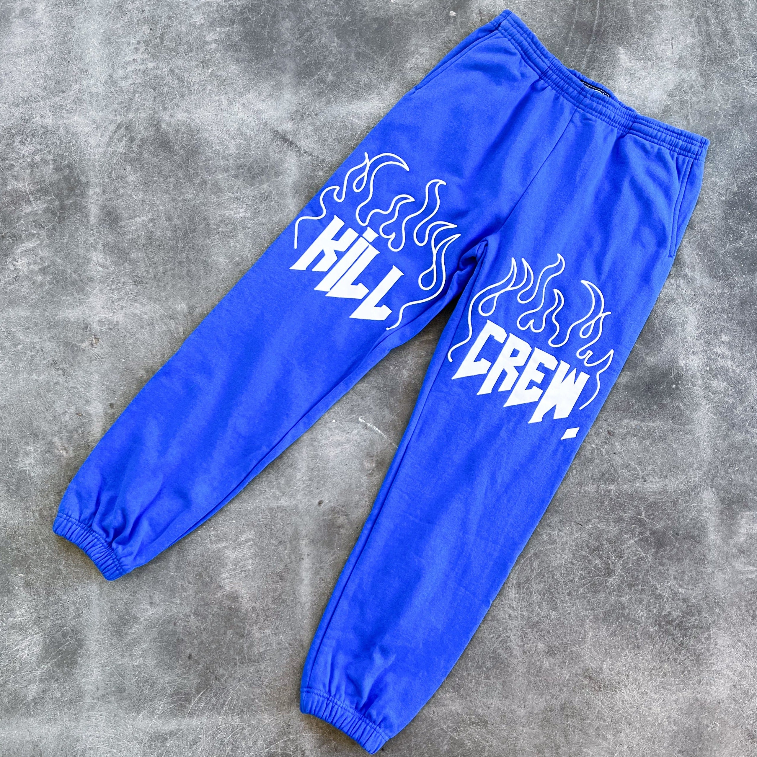 HEAVYWEIGHT LUX SWEATPANTS FLAME - BLUE / WHITE