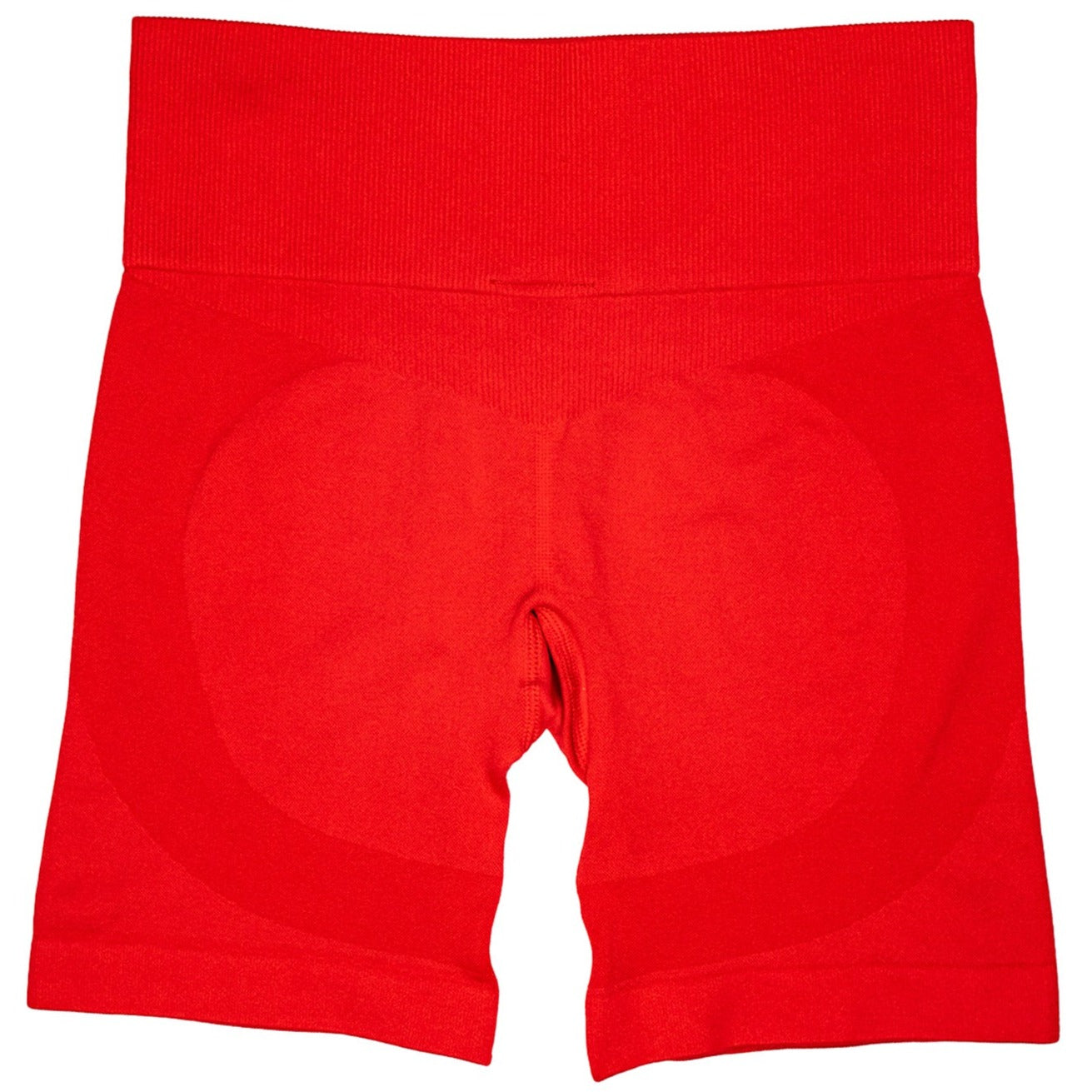 SEAMLESS FLAMES BIKER SHORTS - RED / WHITE