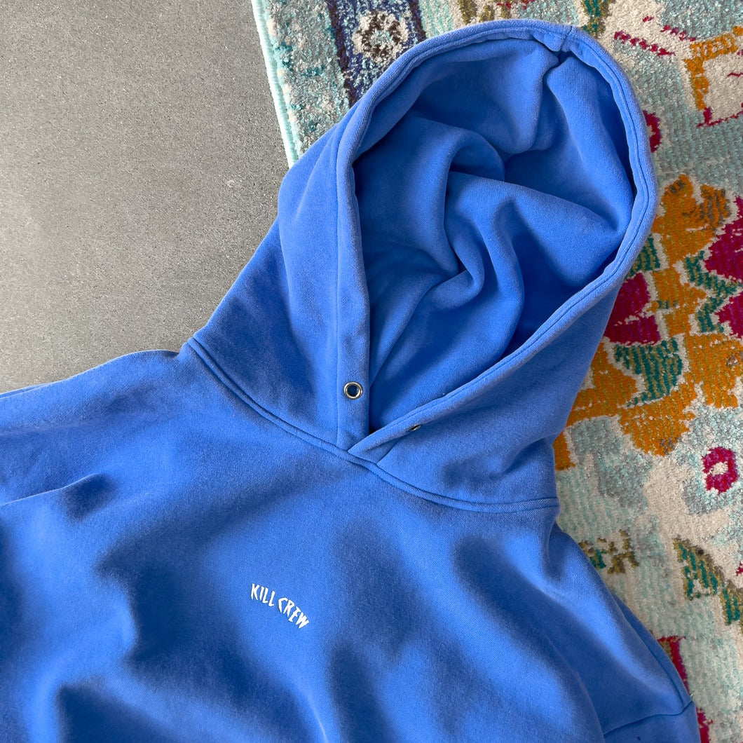 OVERSIZED LUX SIMPLE HOODIE - BLUE