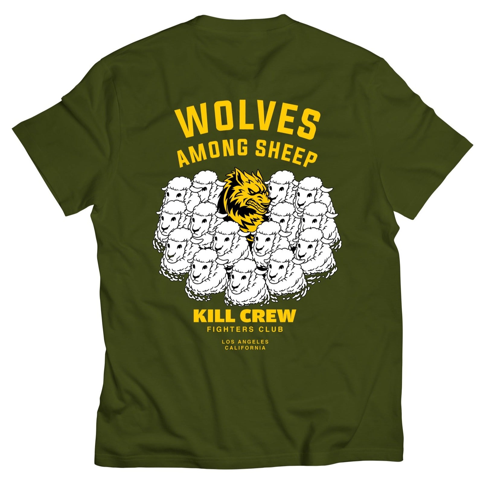 WOLVES AMONG SHEEP T-SHIRT v2 - OLIVE