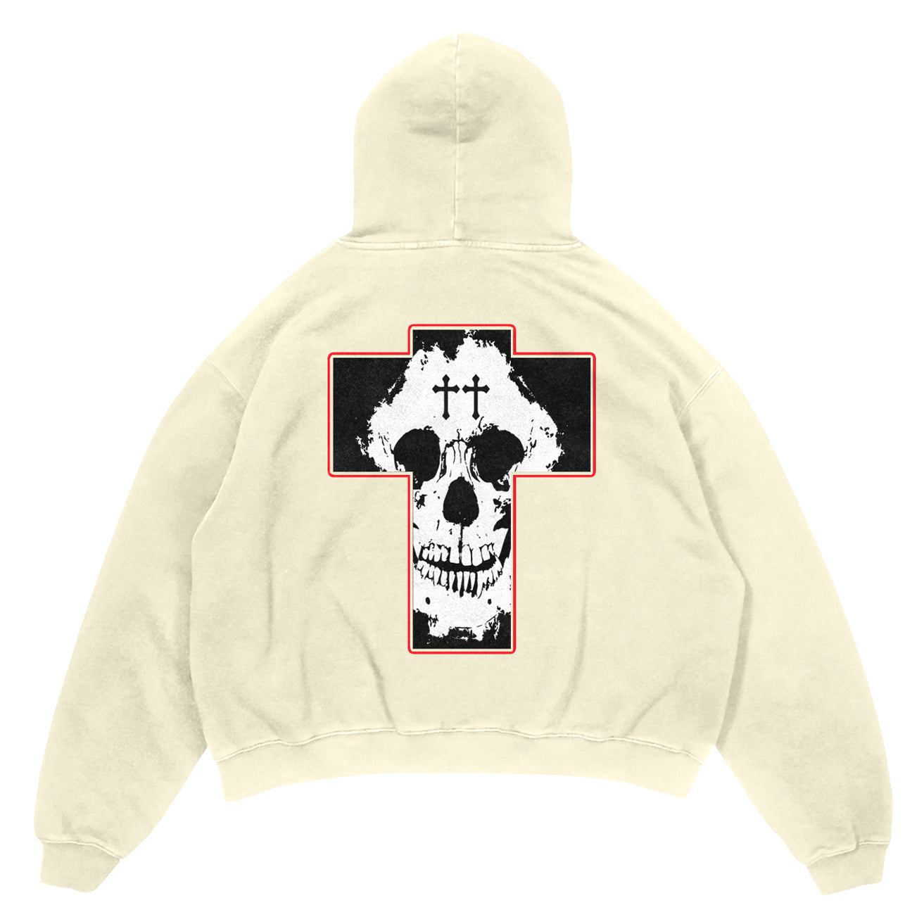 OVERSIZED LUX MISFIT HOODIE - CREAM