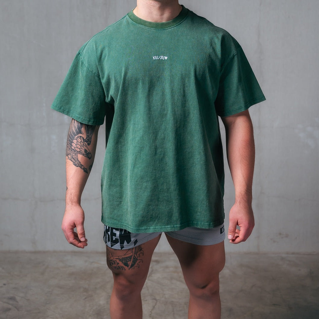 OVERSIZED LUX SIMPLE T-SHIRT - GREEN