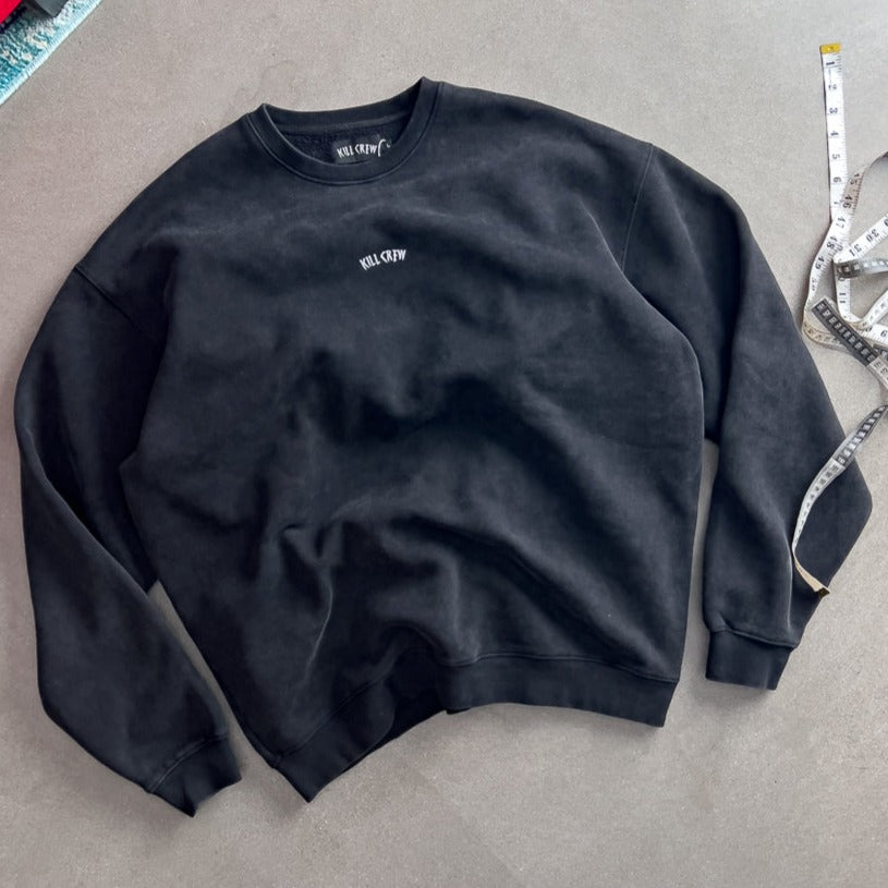 HEAVYWEIGHT LUX SIMPLE CREWNECK - BLACK